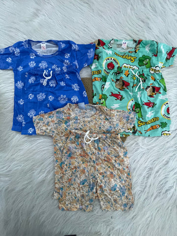 3 PC COMBO SETS 2-3 YEARS SHORTS SETS 1157