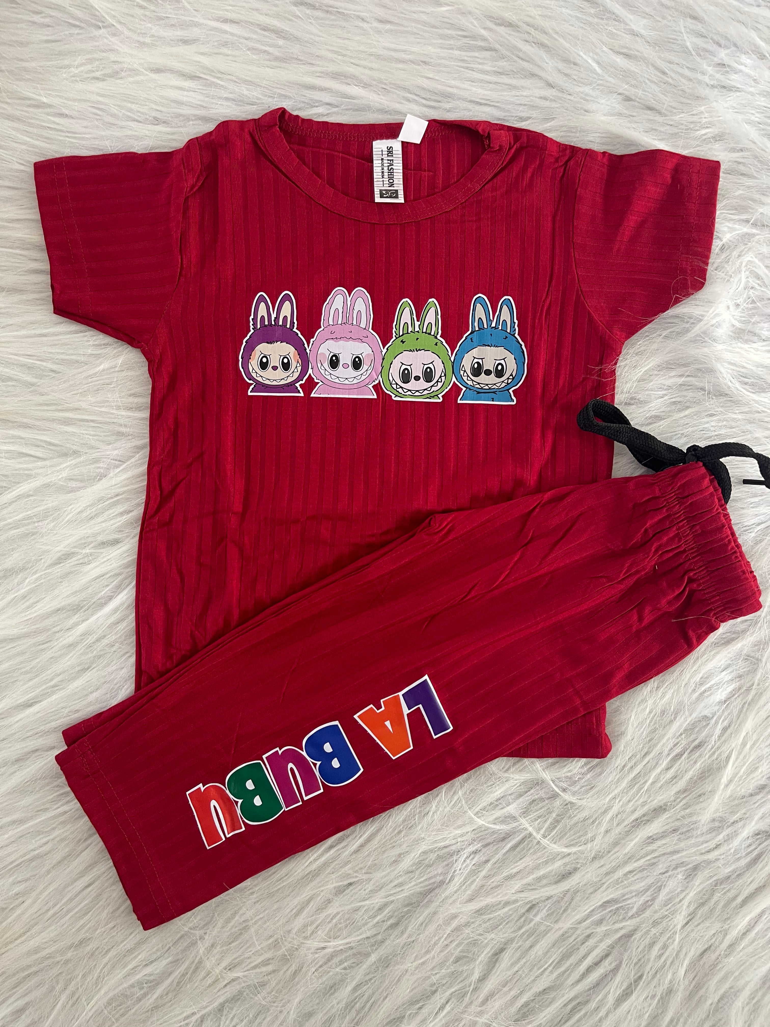 LABUBU PRINTED PYJAMA SETS 1996