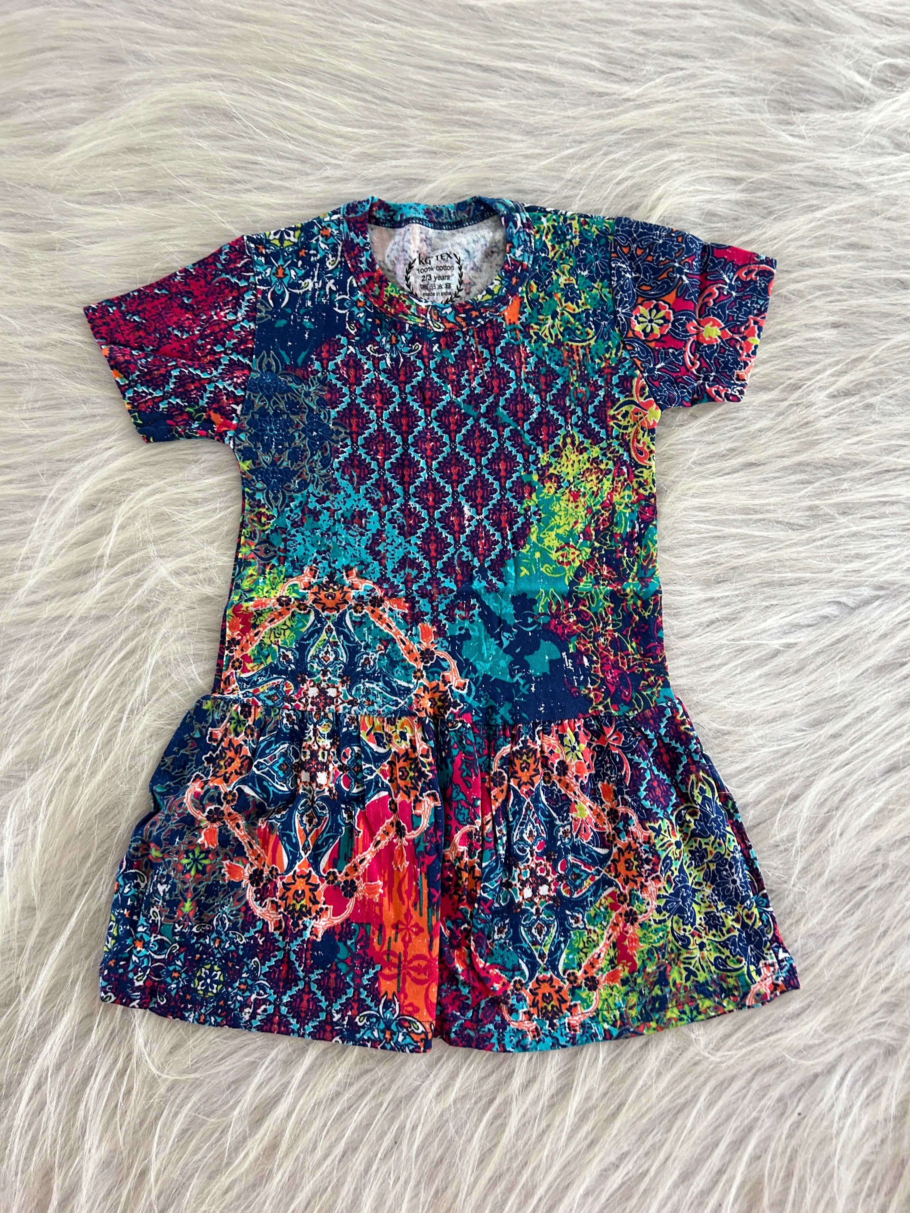 HALF SLEEVE FROCKS 5-6 YEARS