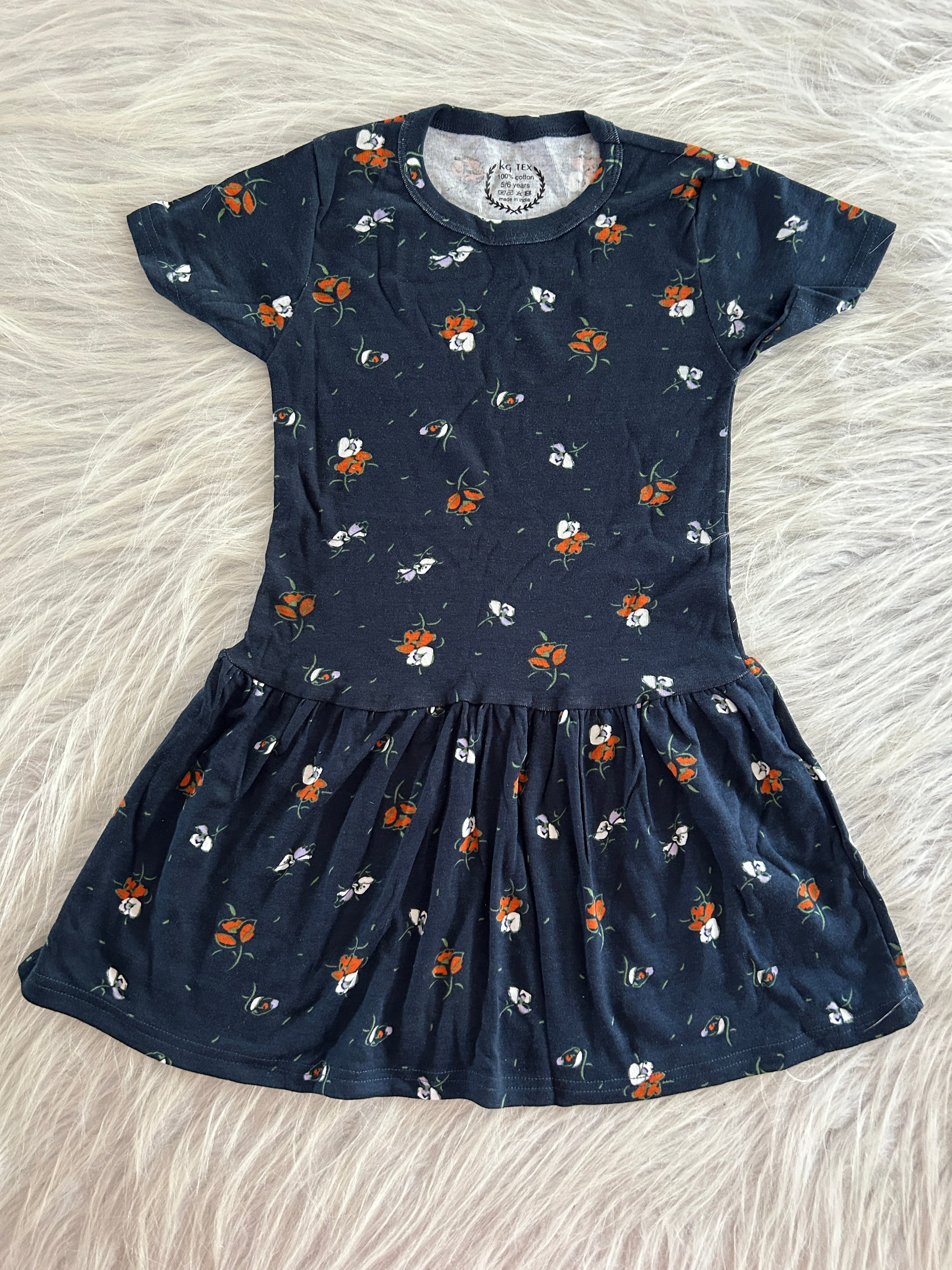 HALF SLEEVE FROCKS 5-6 YEARS