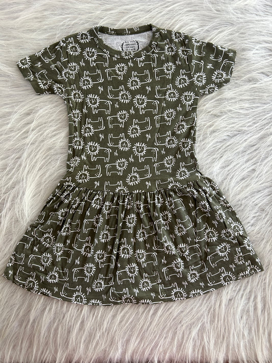 HALF SLEEVE FROCKS 5-6 YEARS