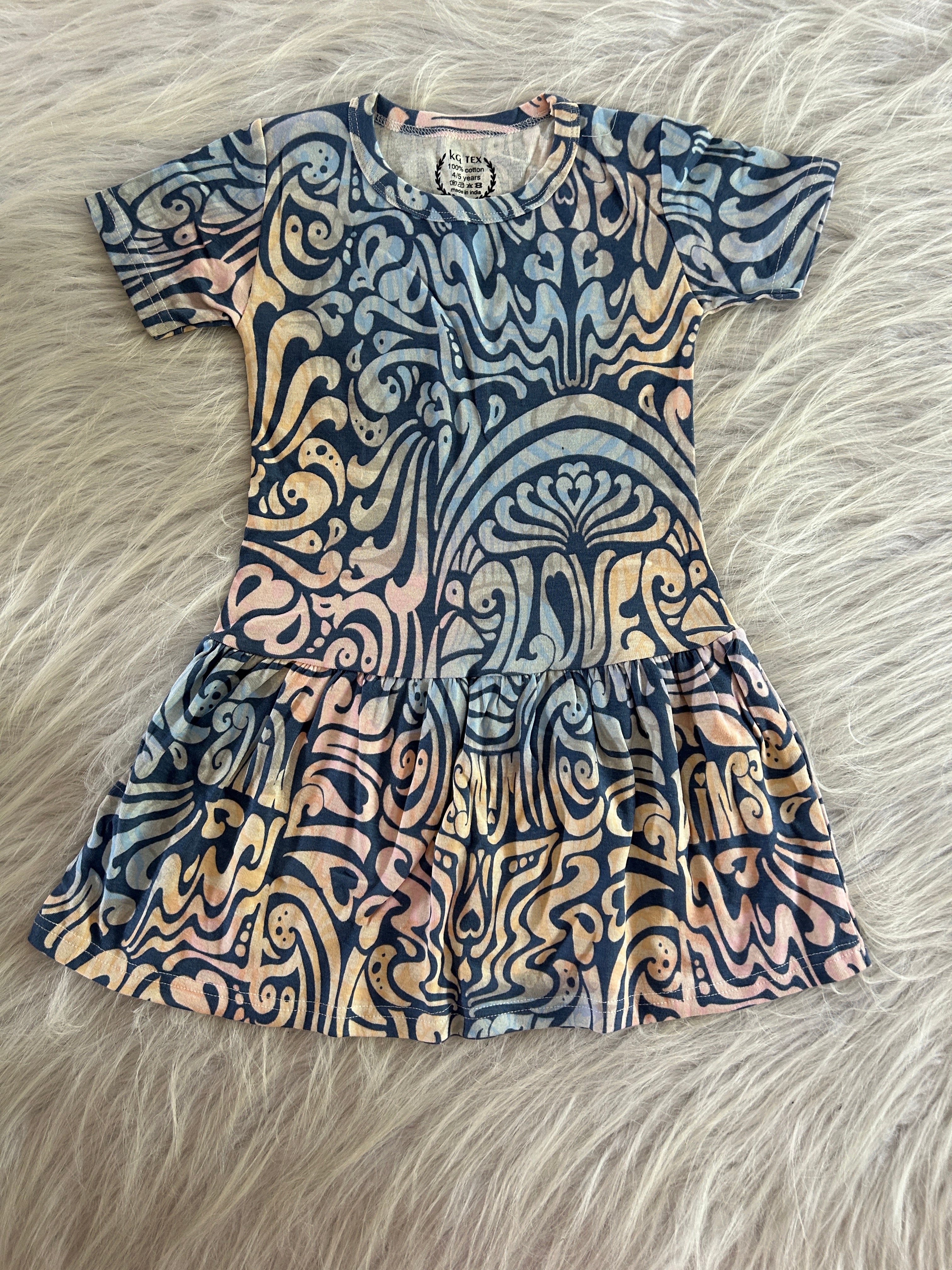 HALF SLEEVE FROCKS 5-6 YEARS