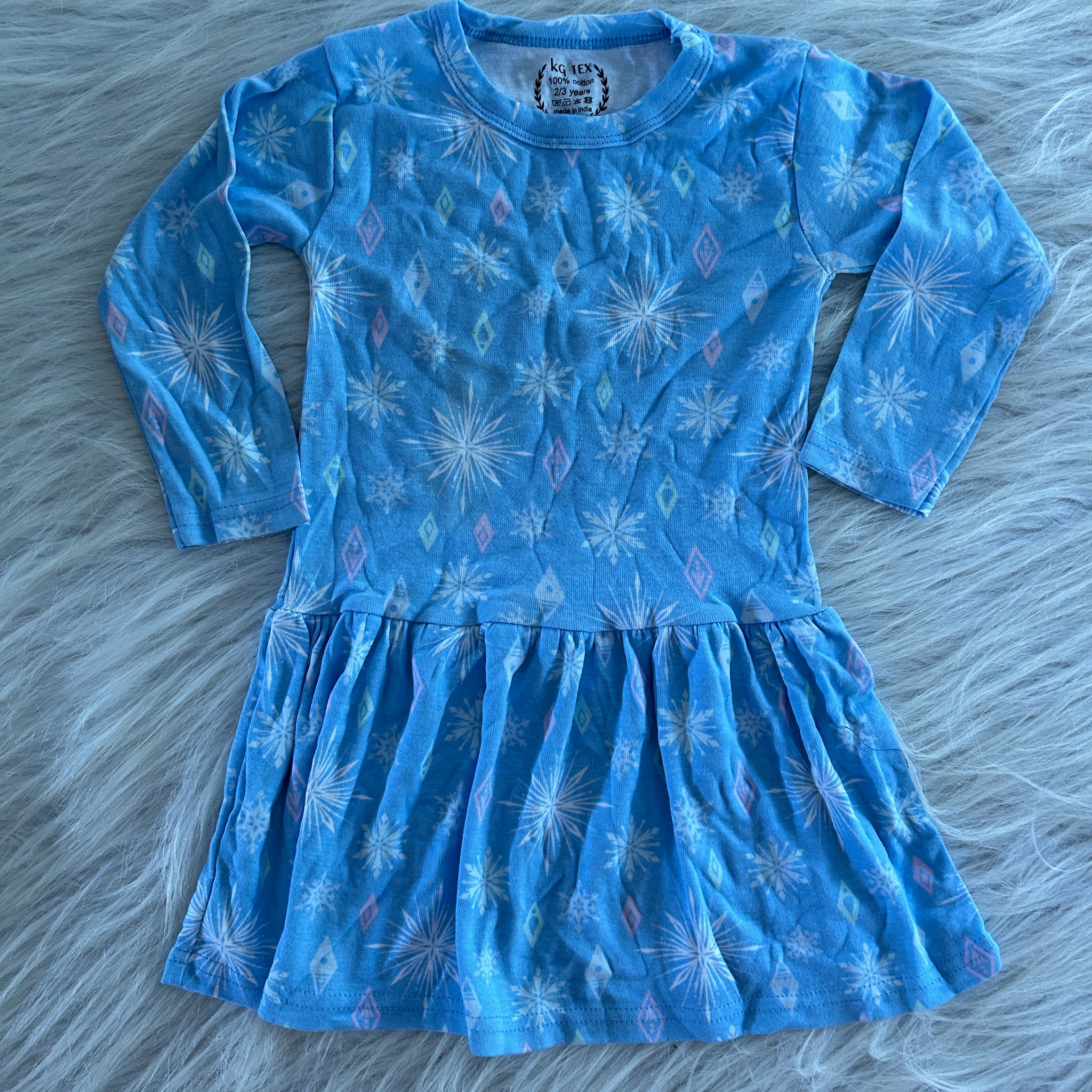 FULL SLEEVE FROCKS 3-4 YEARS