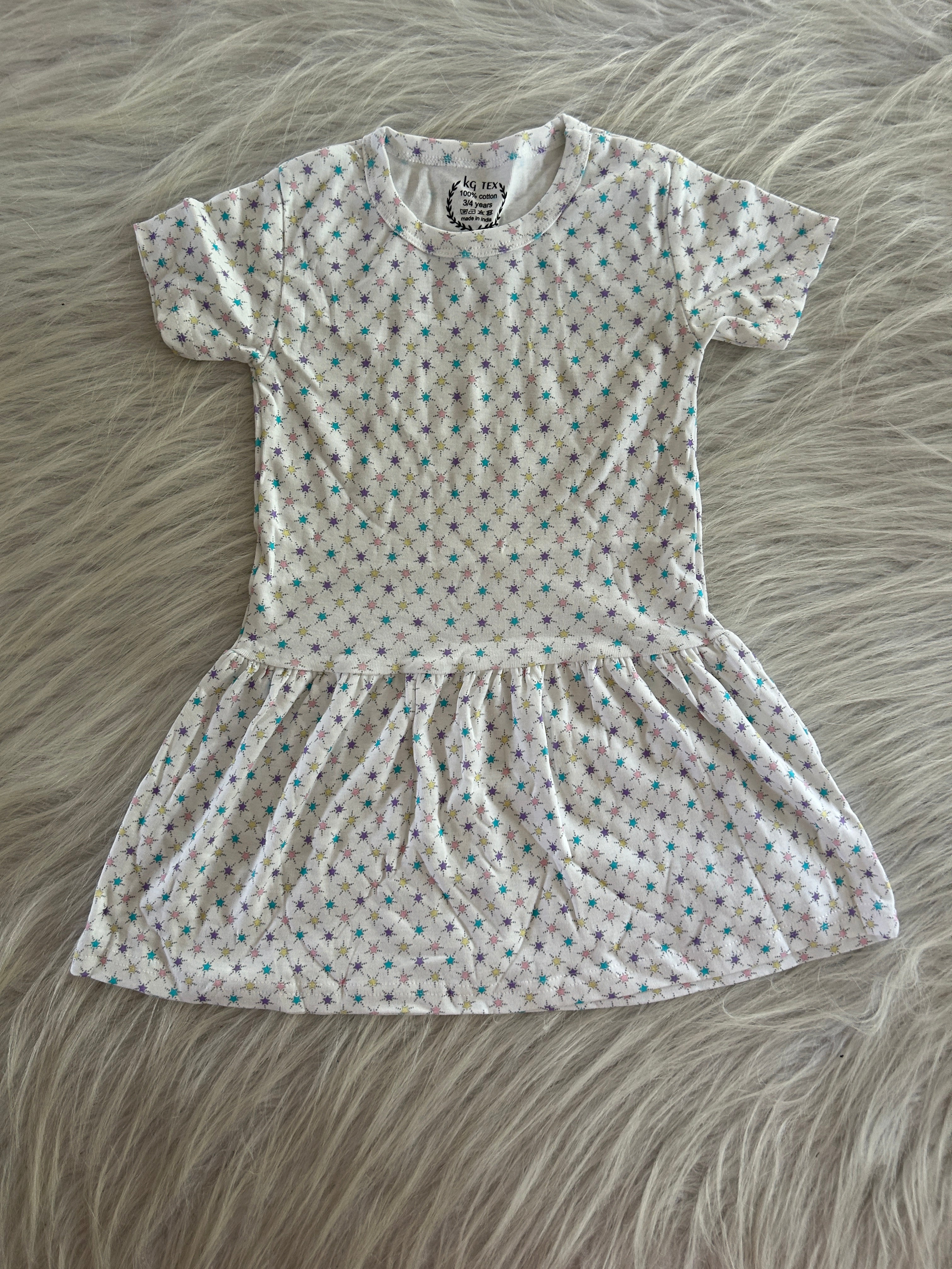 HALF SLEEVE FROCKS 3-4 YEARS