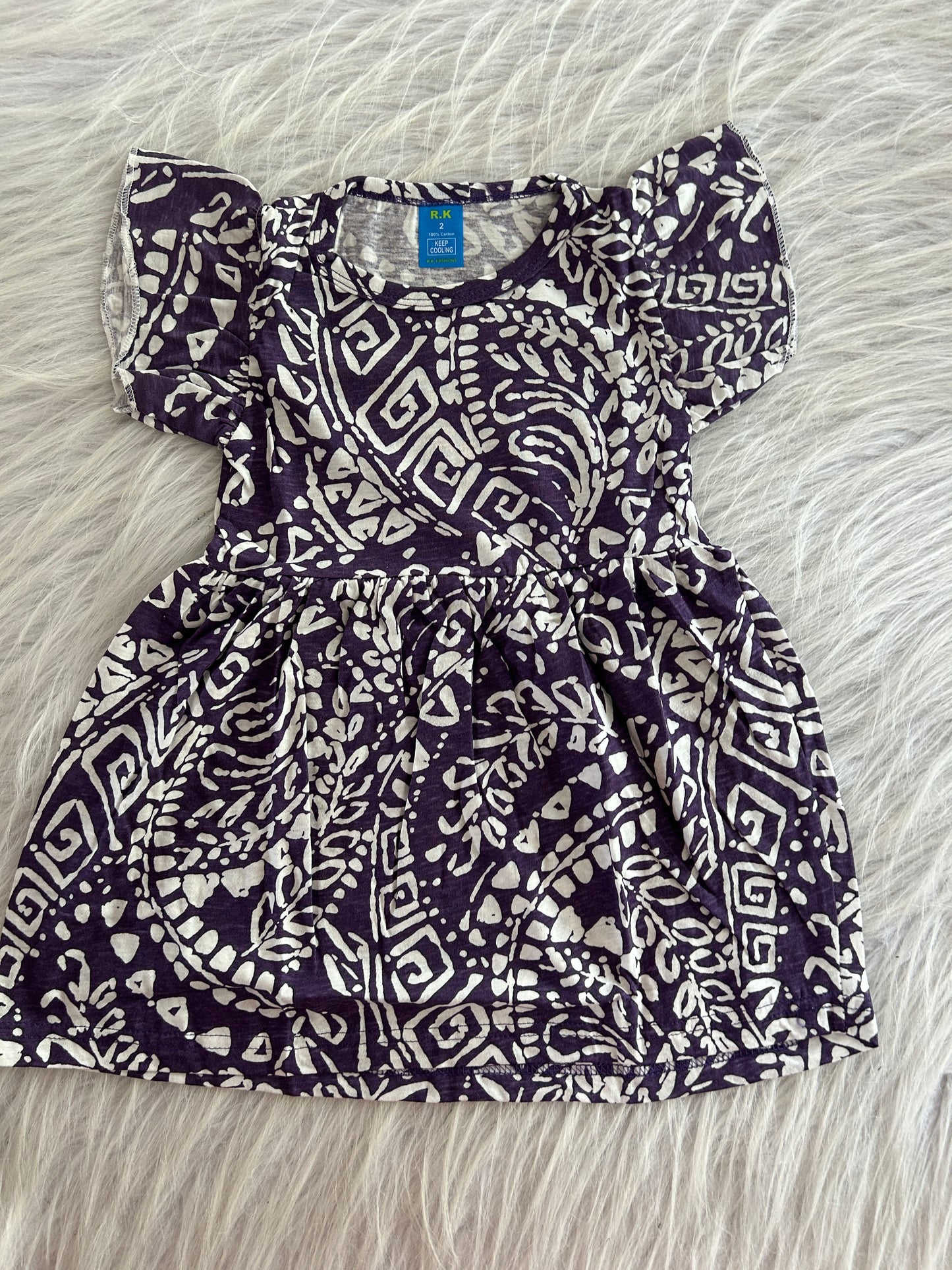 RUFFLE SLEEVE FROCKS 3-4 YEARS