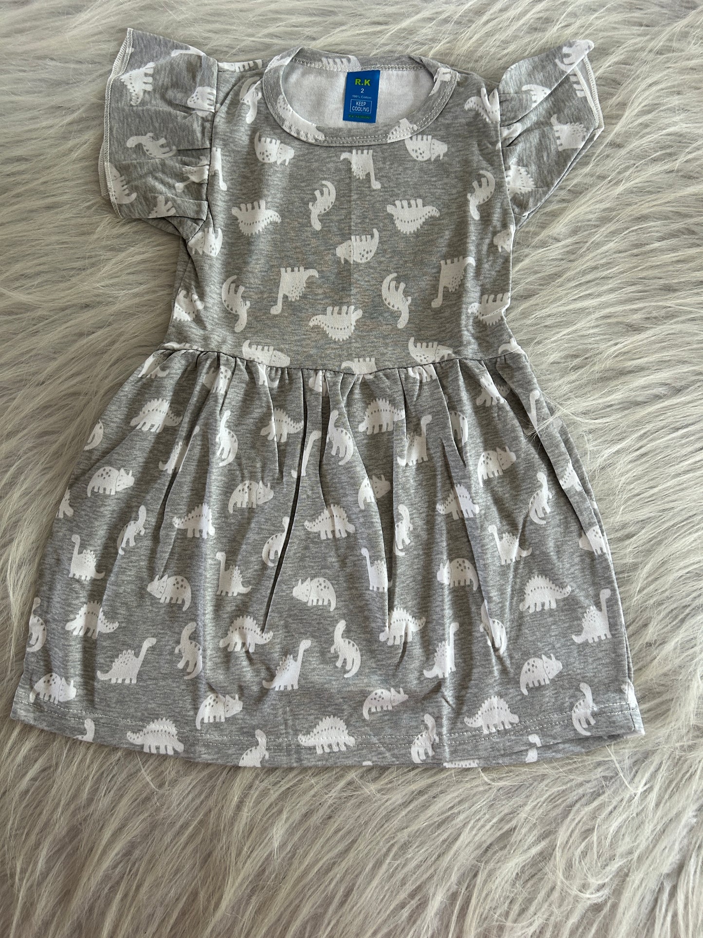 RUFFLE SLEEVE FROCKS 3-4 YEARS