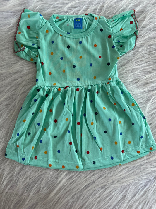 RUFFLE SLEEVE FROCKS 2-3 YEARS