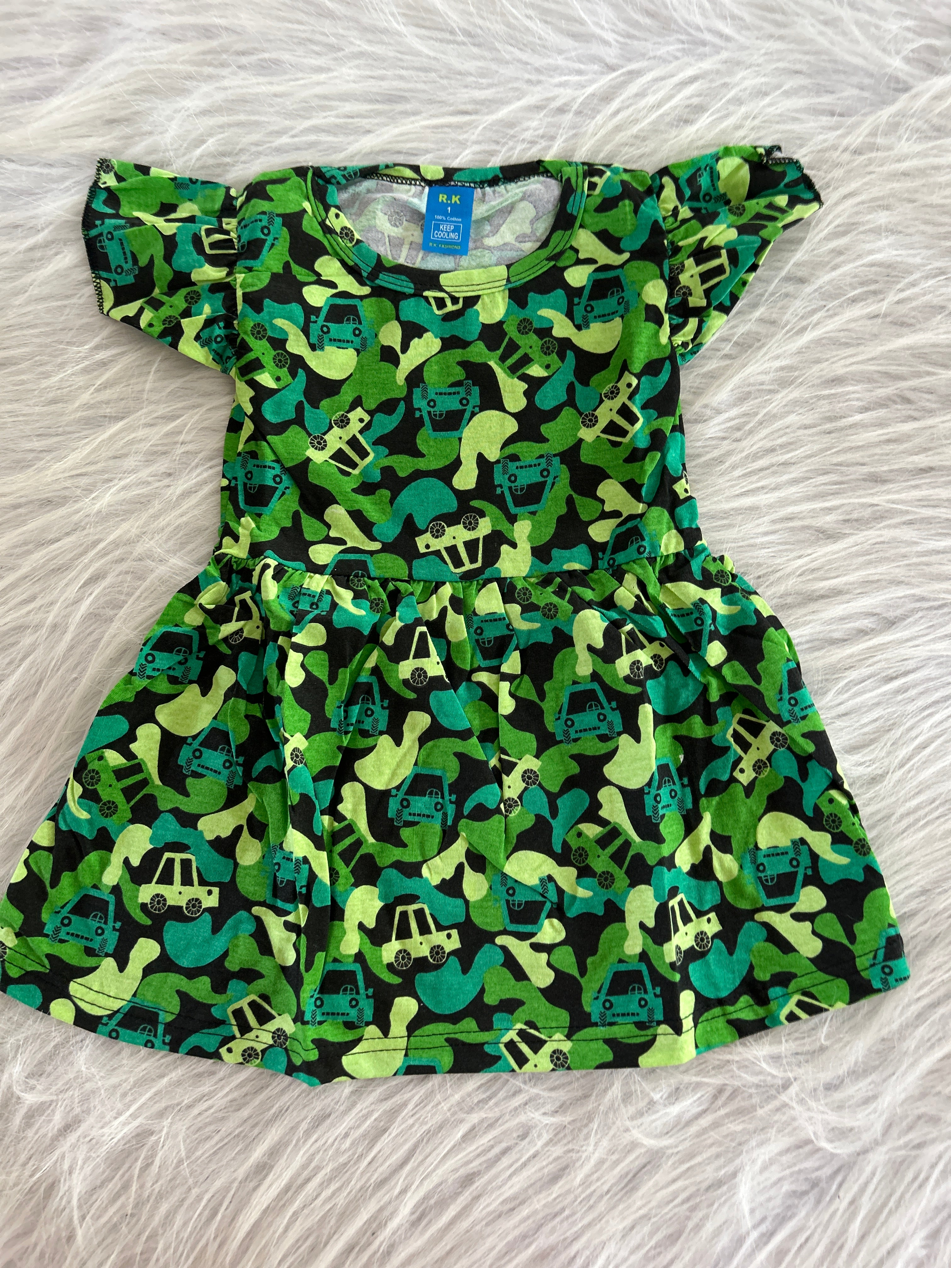 RUFFLE SLEEVE FROCKS 2-3 YEARS