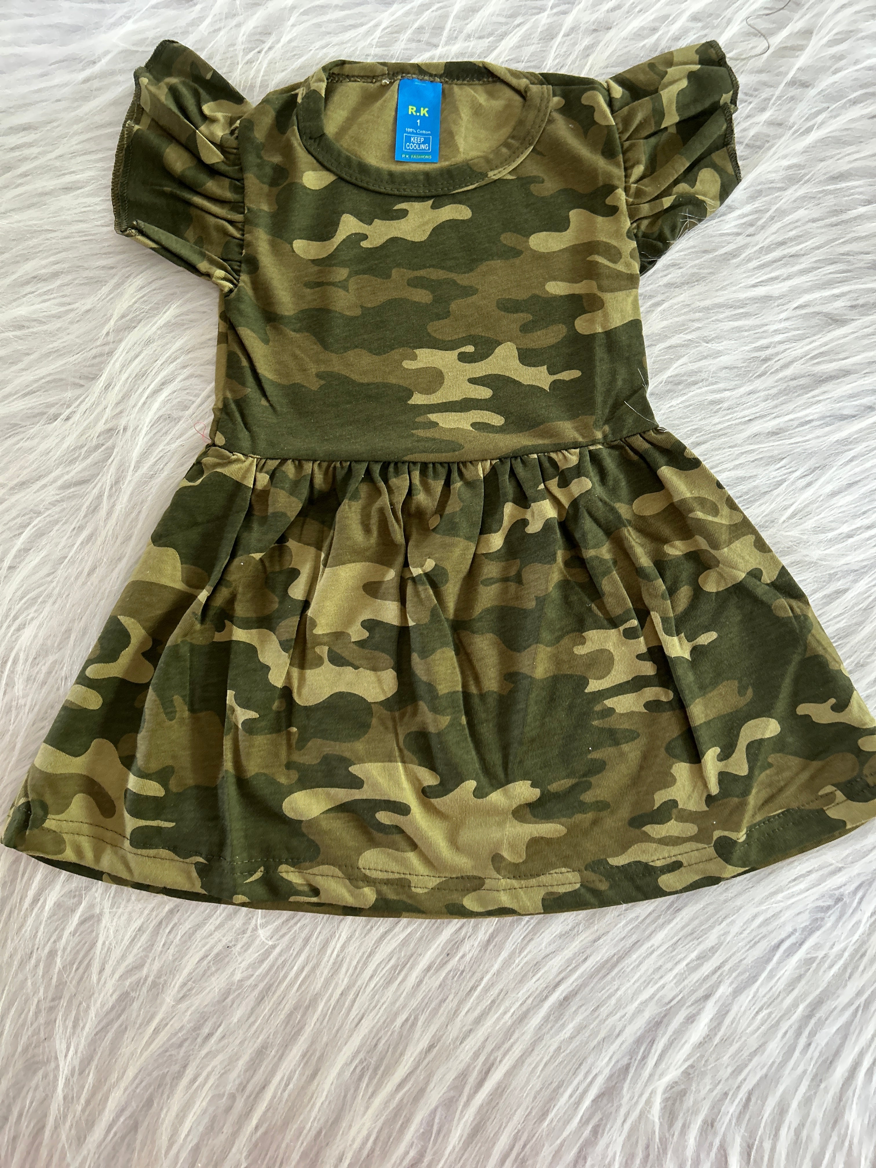 RUFFLE SLEEVE FROCKS 2-3 YEARS