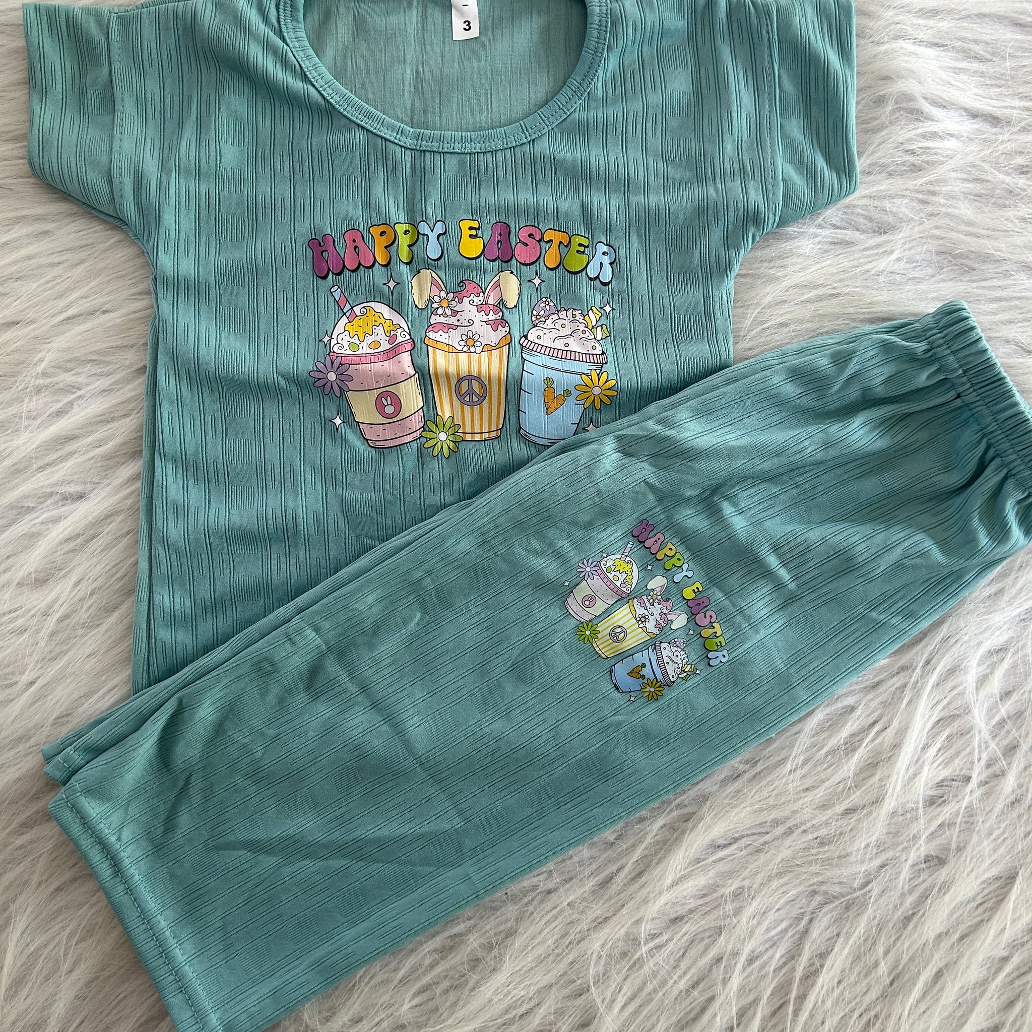 centre printed pant set