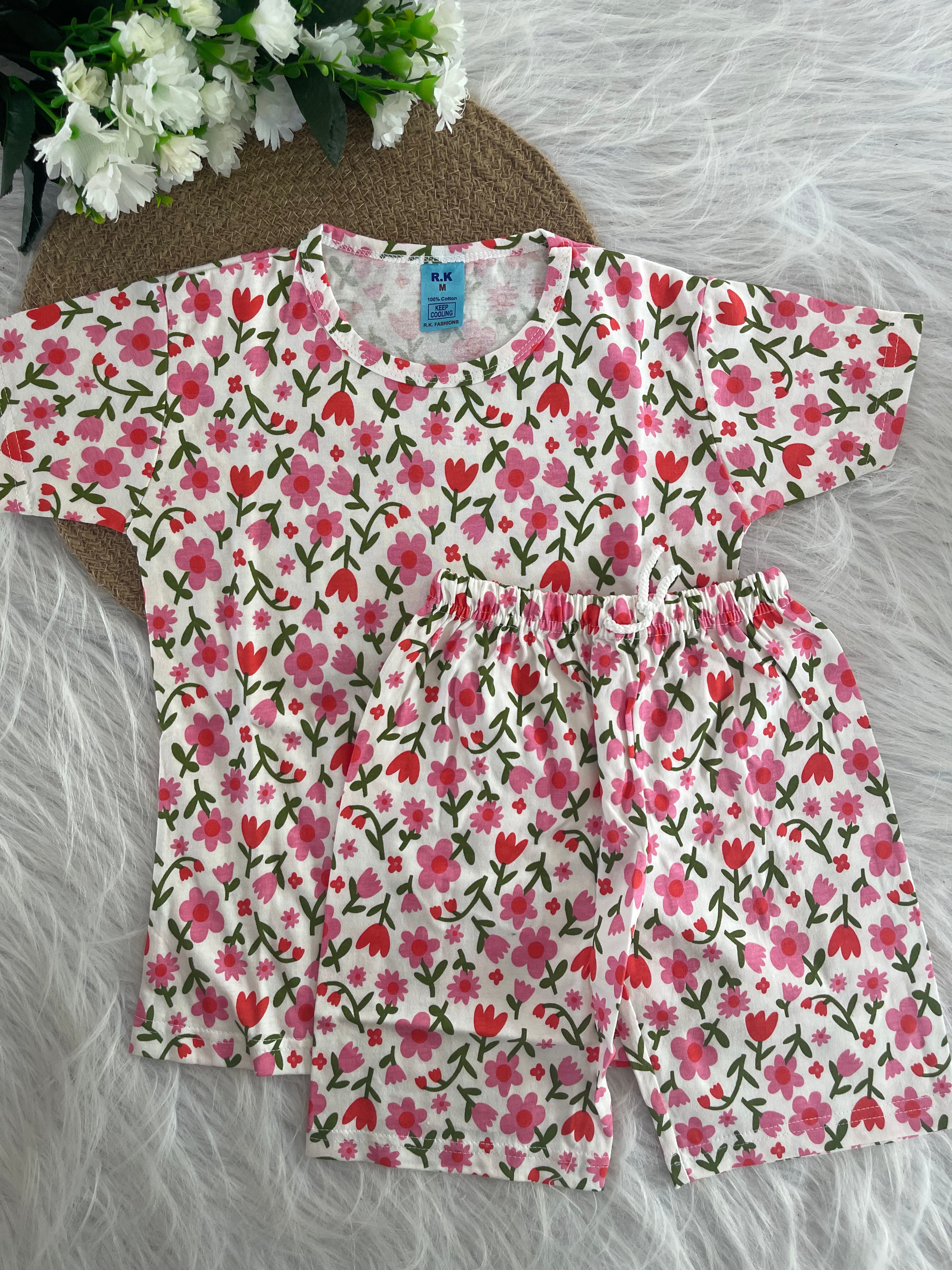 PRINTED SHORTS SETS 6-7/ 7-8 YEARS