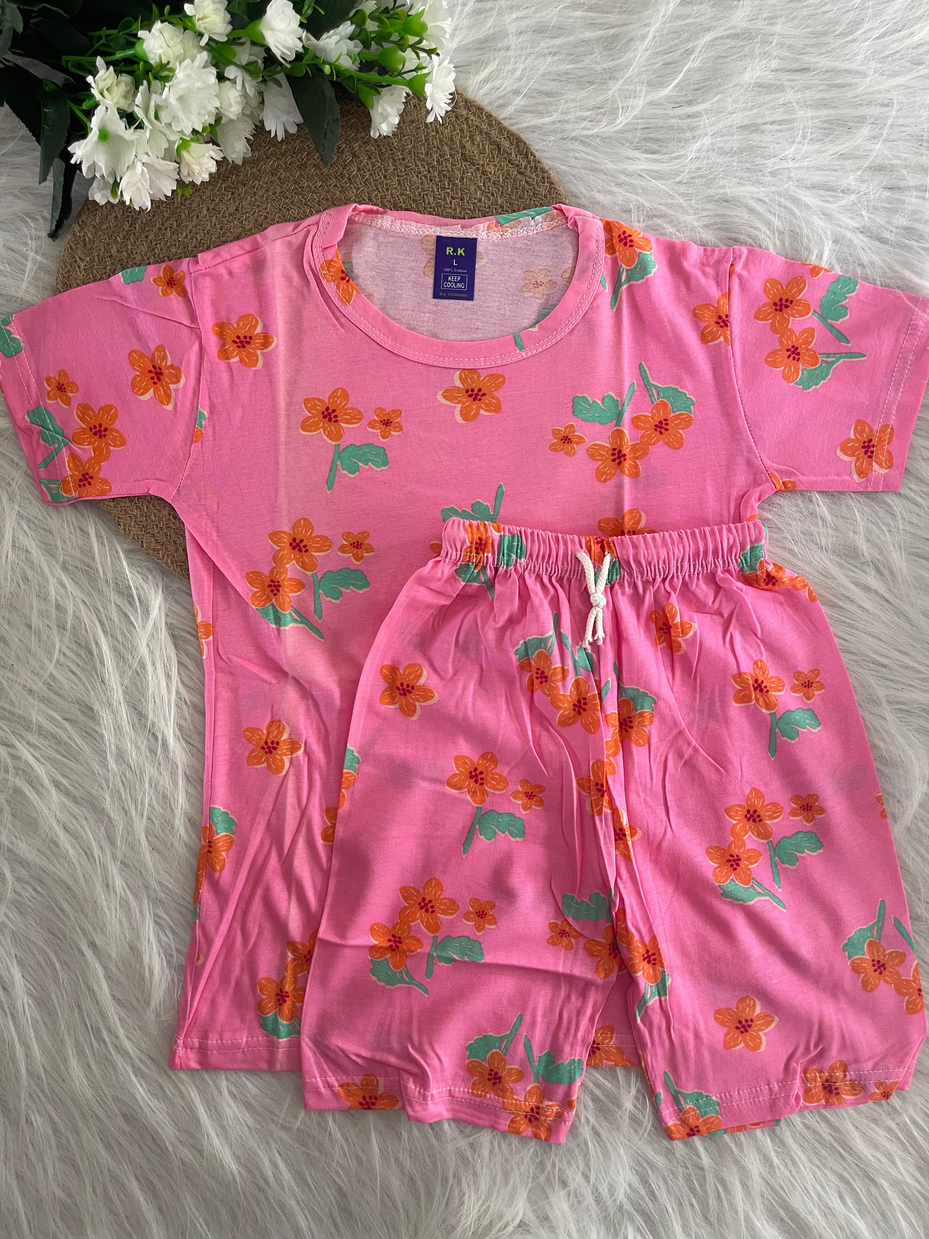 PRINTED SHORTS SETS 6-7/ 7-8 YEARS