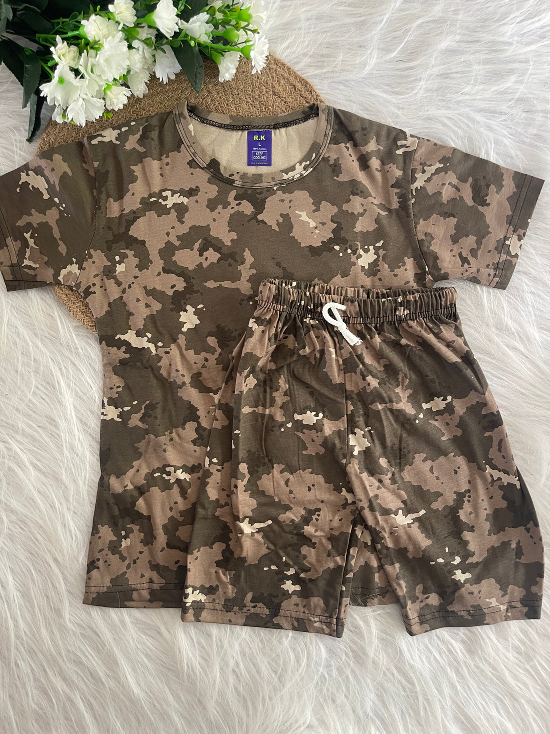 PRINTED SHORTS SETS 8-9/9-10 YEARS