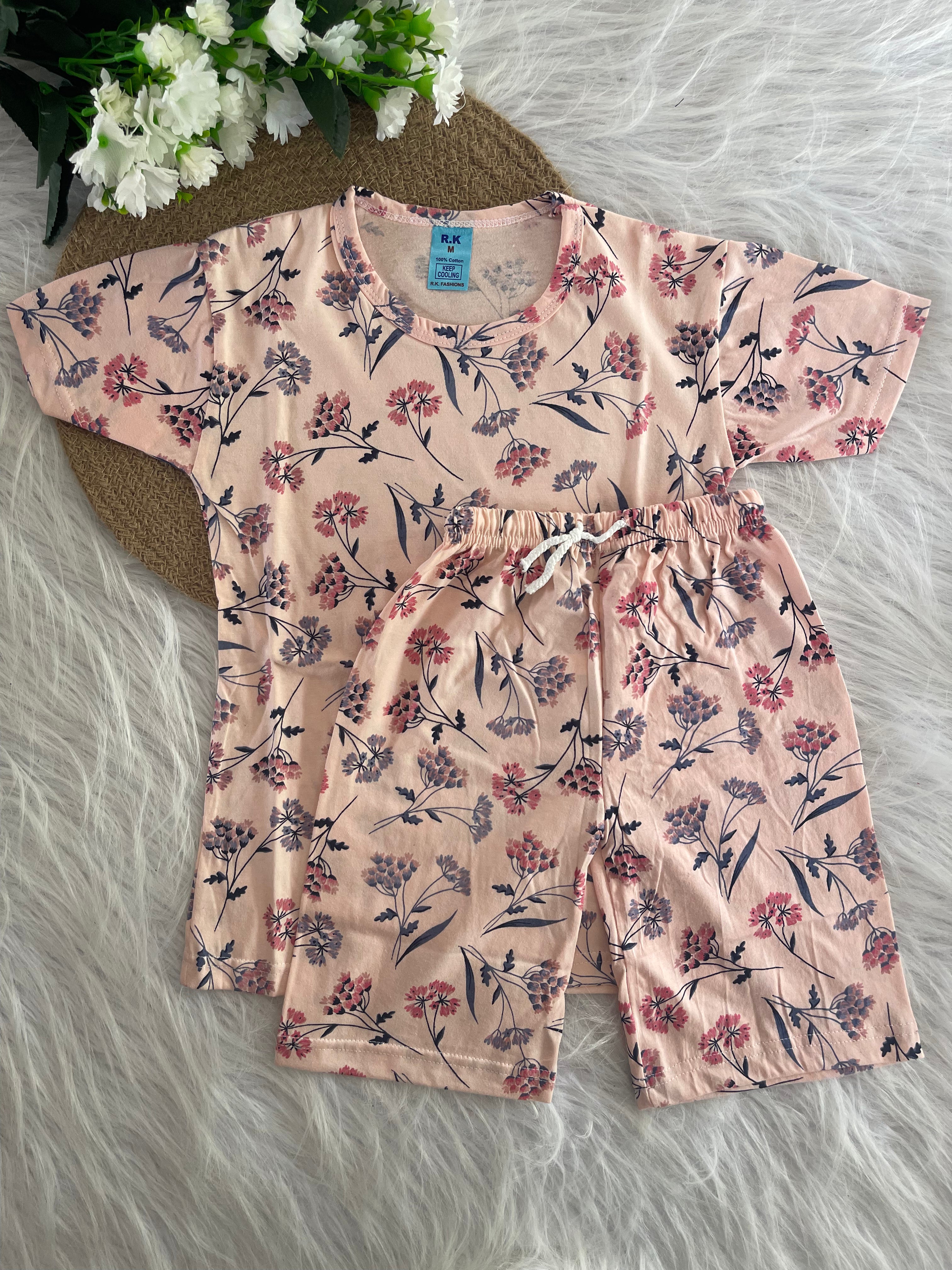 PRINTED SHORTS SETS 6-7/ 7-8 YEARS