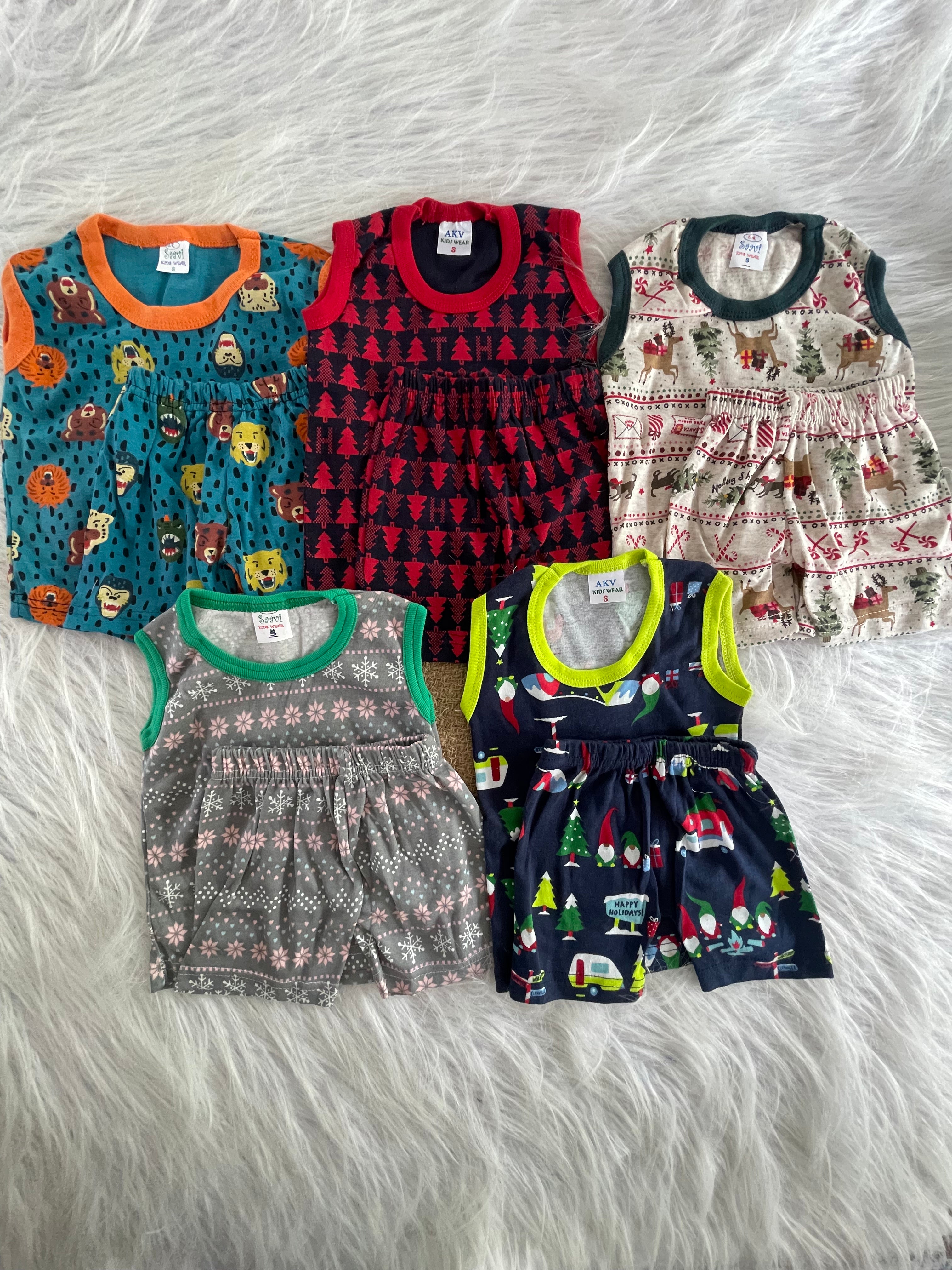 SLEEVELESS COMBO SETS 6-12 MONTHS