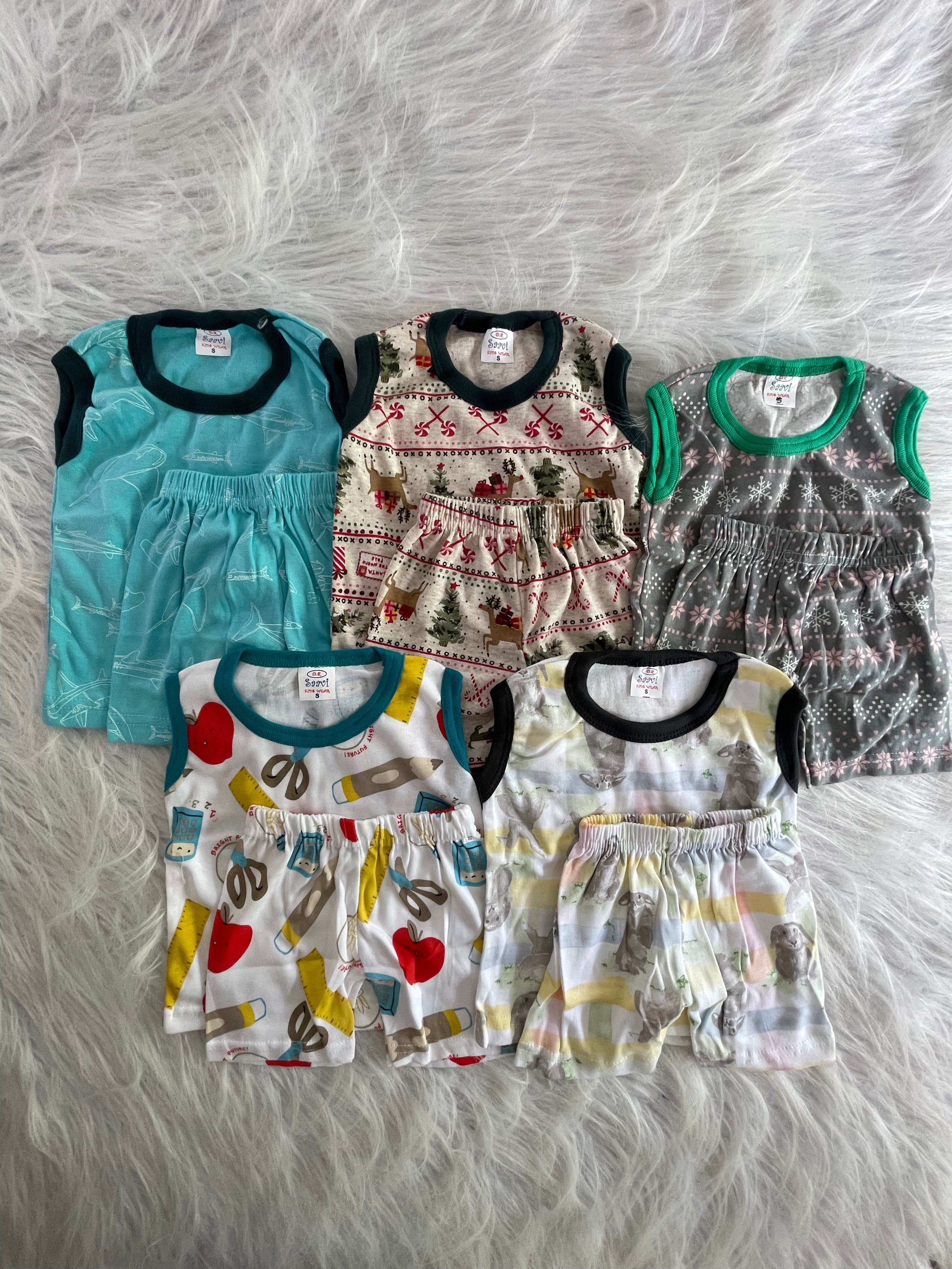 SLEEVELESS COMBO SETS 6-12 MONTHS