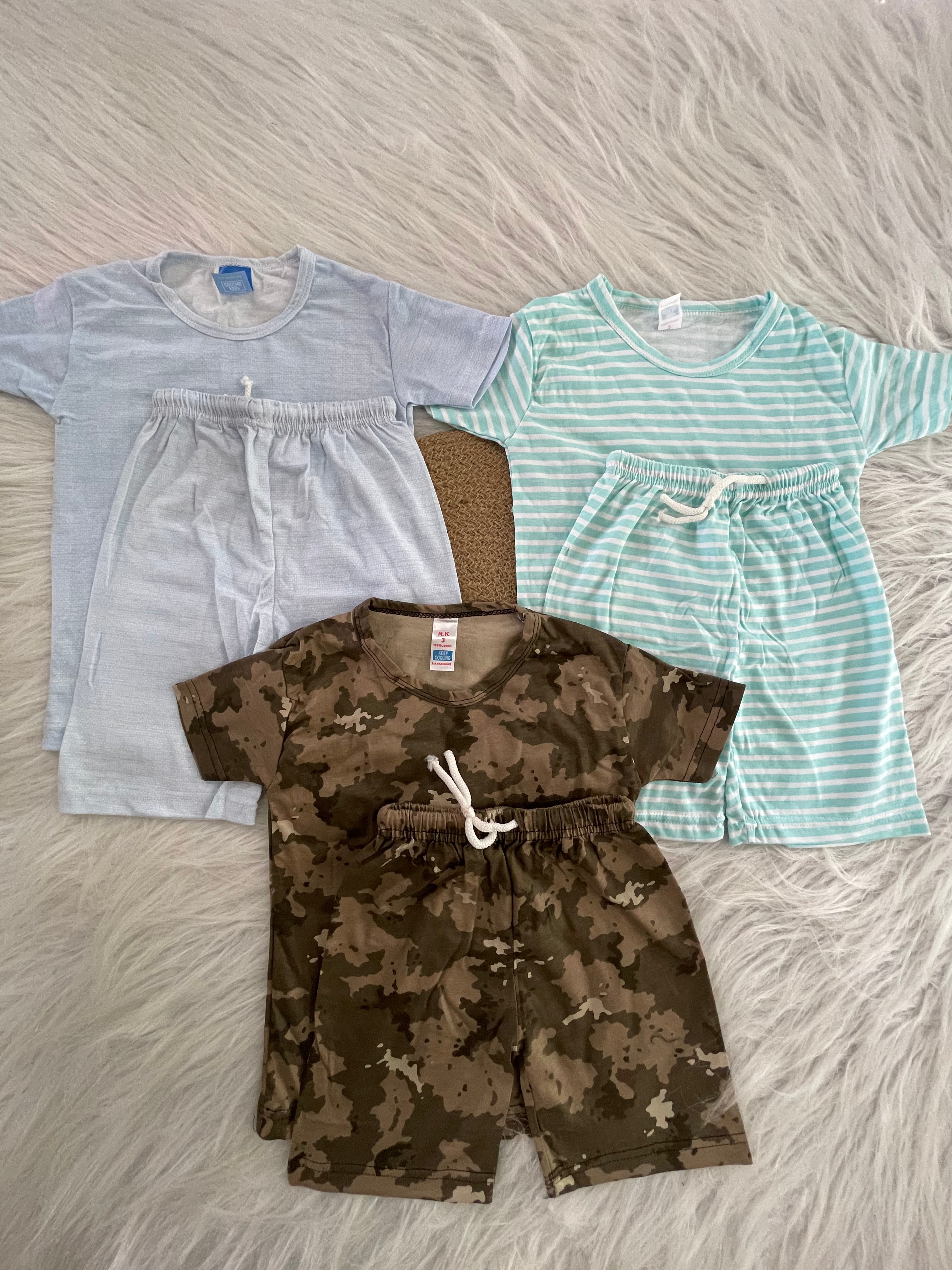 3 PC COMBO SETS 2-3 YEARS  SHORTS SETS 1157