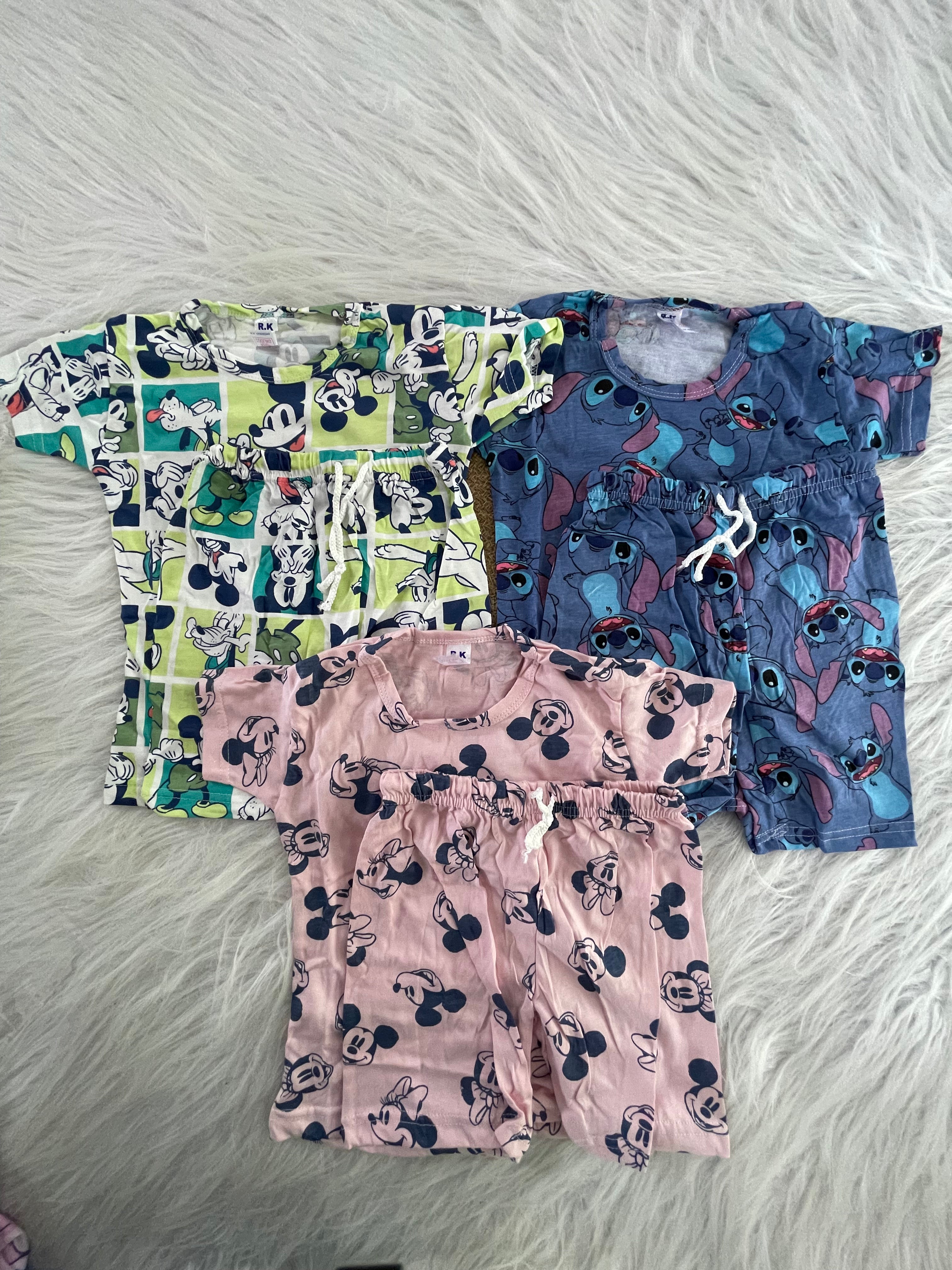 3 PC COMBO SETS 2-3 YEARS  SHORTS SETS 1157