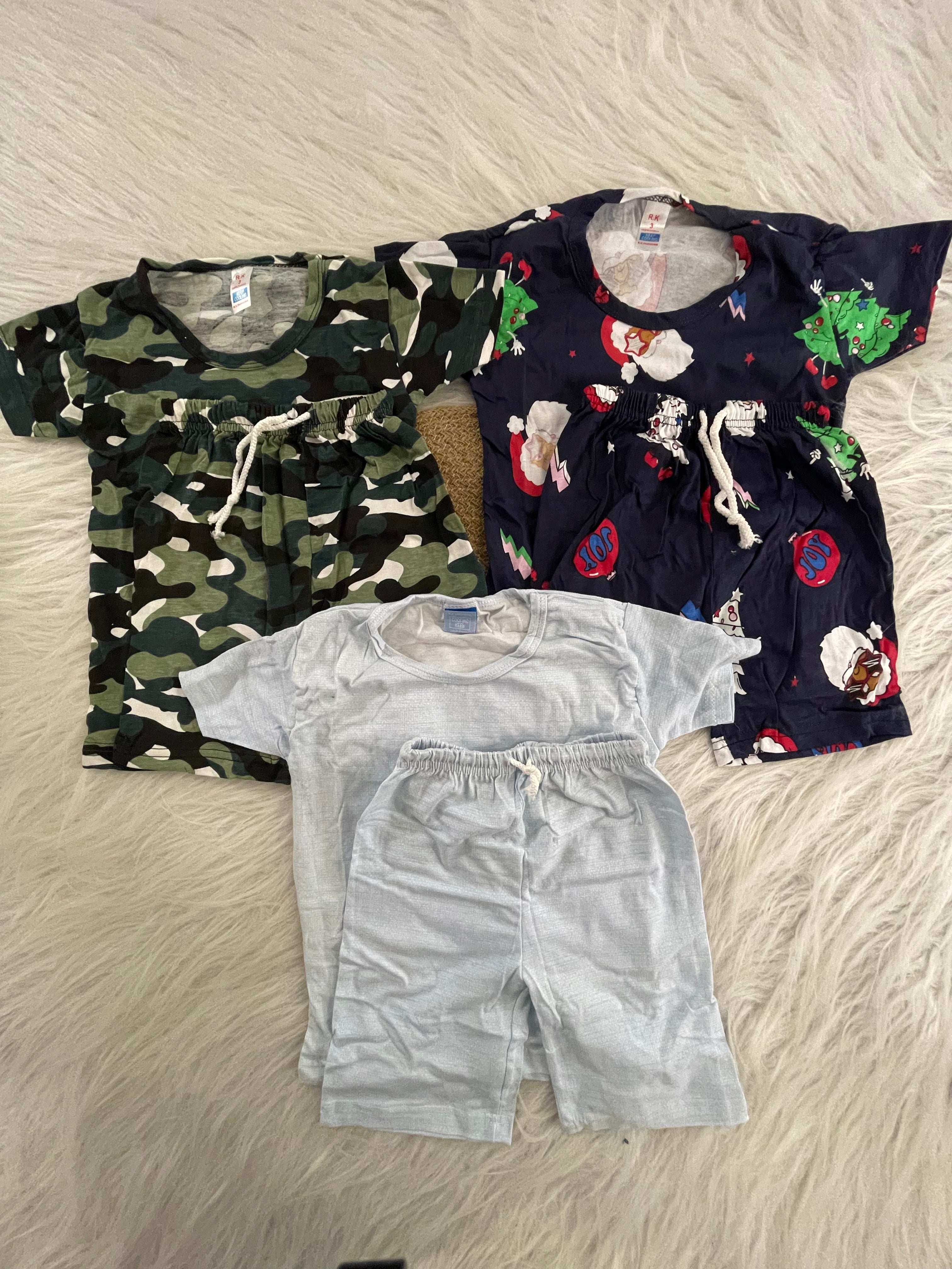 3 PC COMBO SETS 2-3 YEARS  SHORTS SETS 1157
