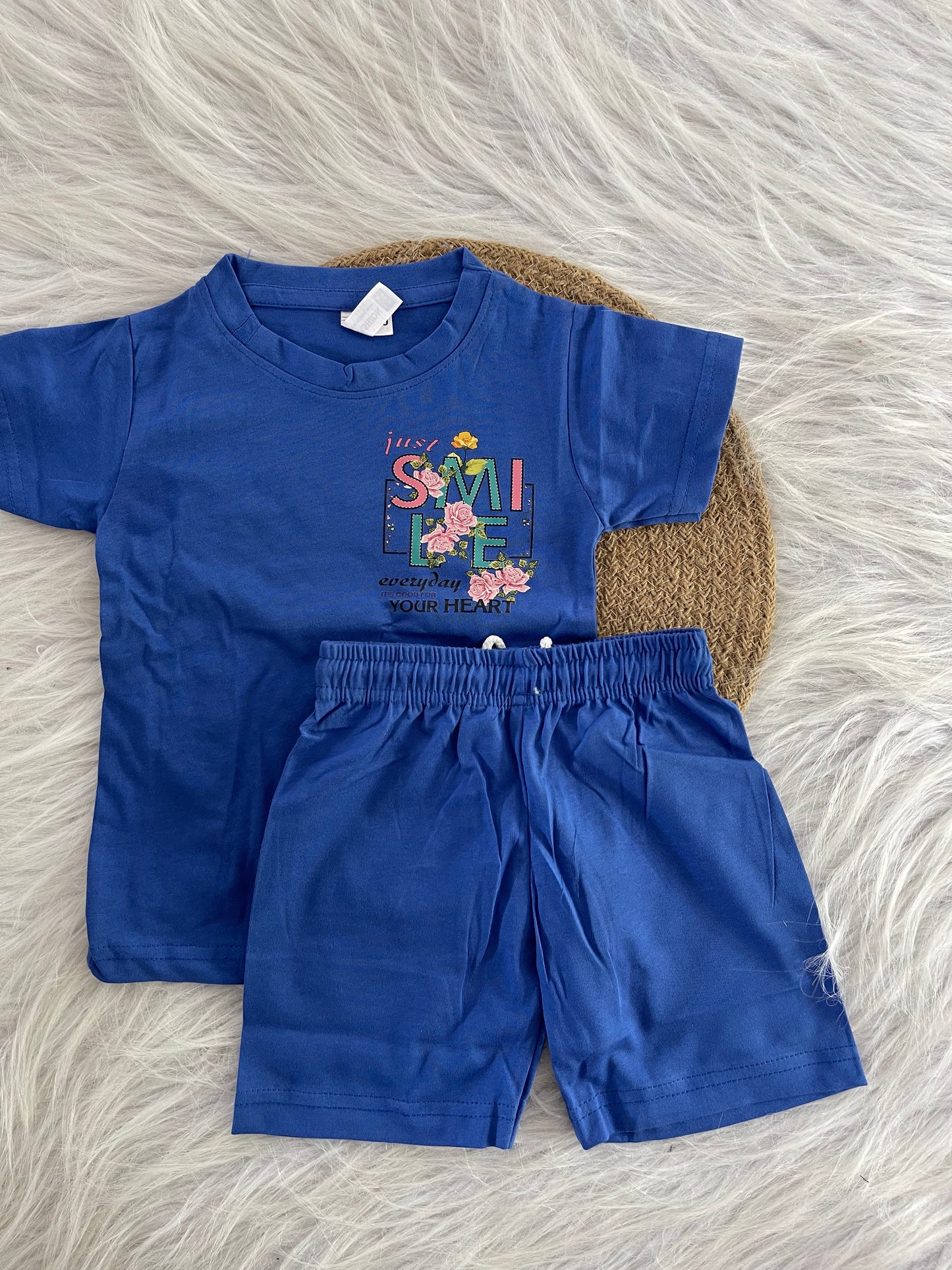 PLAIN SHORTS SETS WITH PRINTS 1180