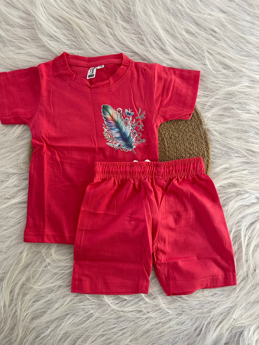 PLAIN SHORTS SETS WITH PRINTS 1180