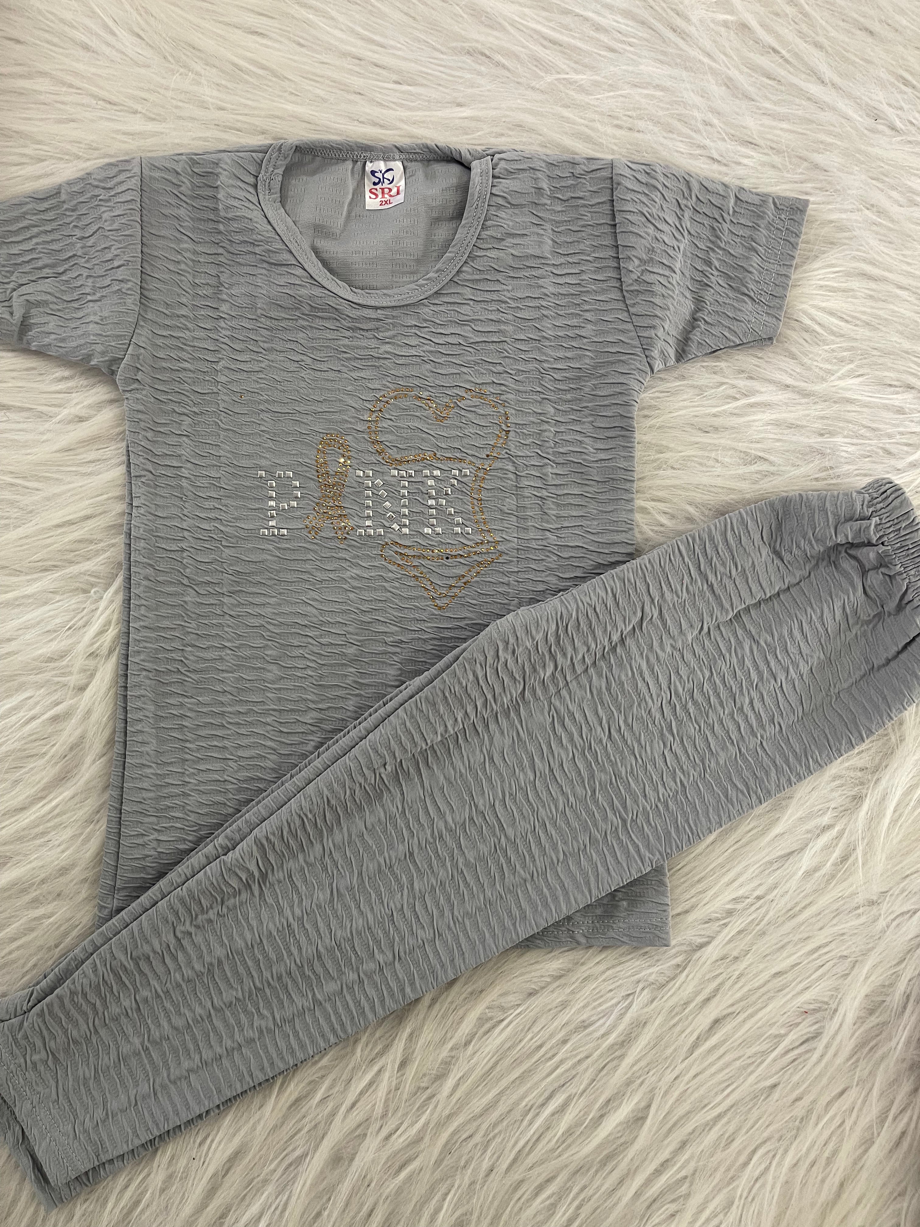 CRINKLED  PANT SET
