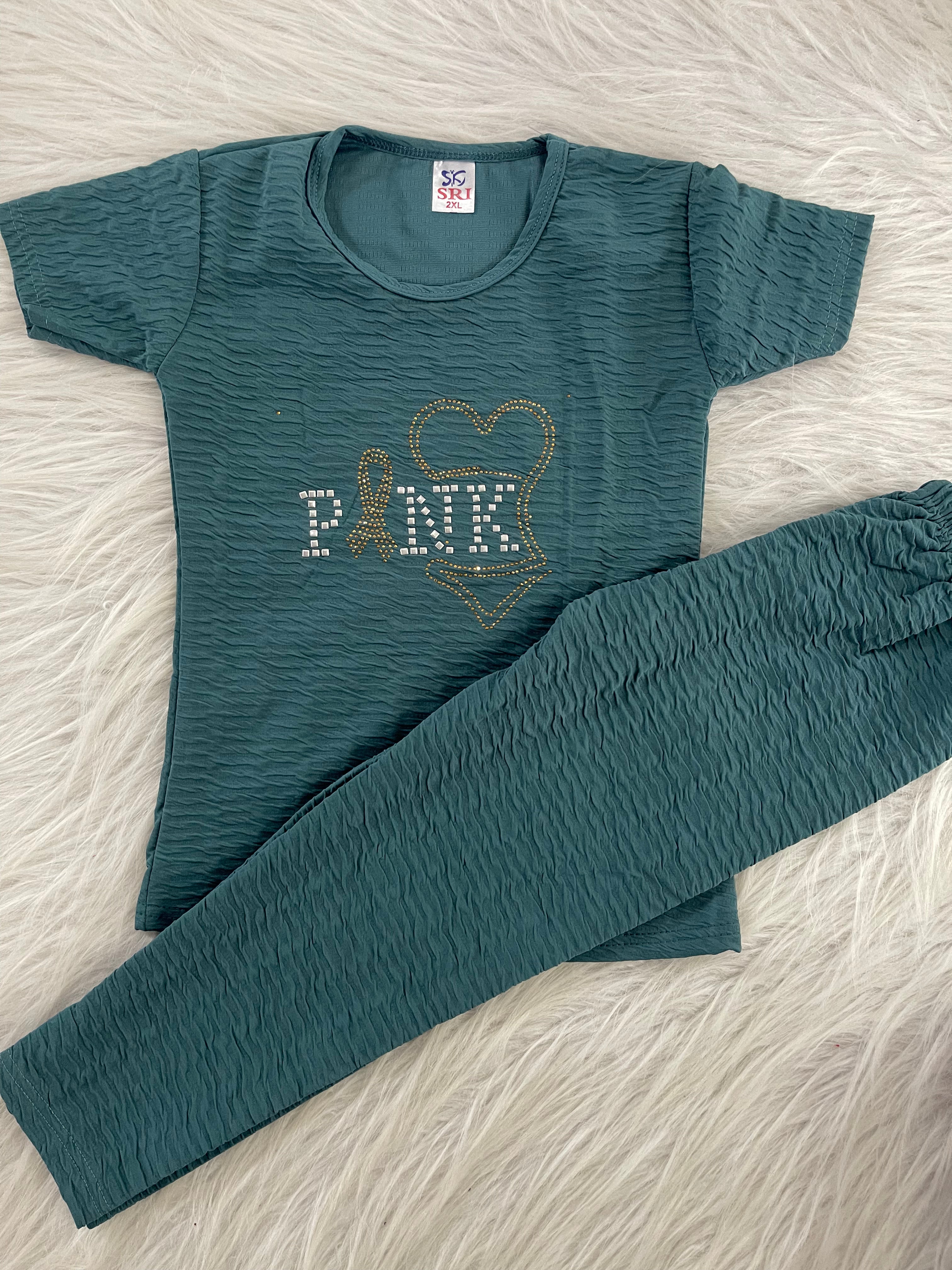 CRINKLED  PANT SET