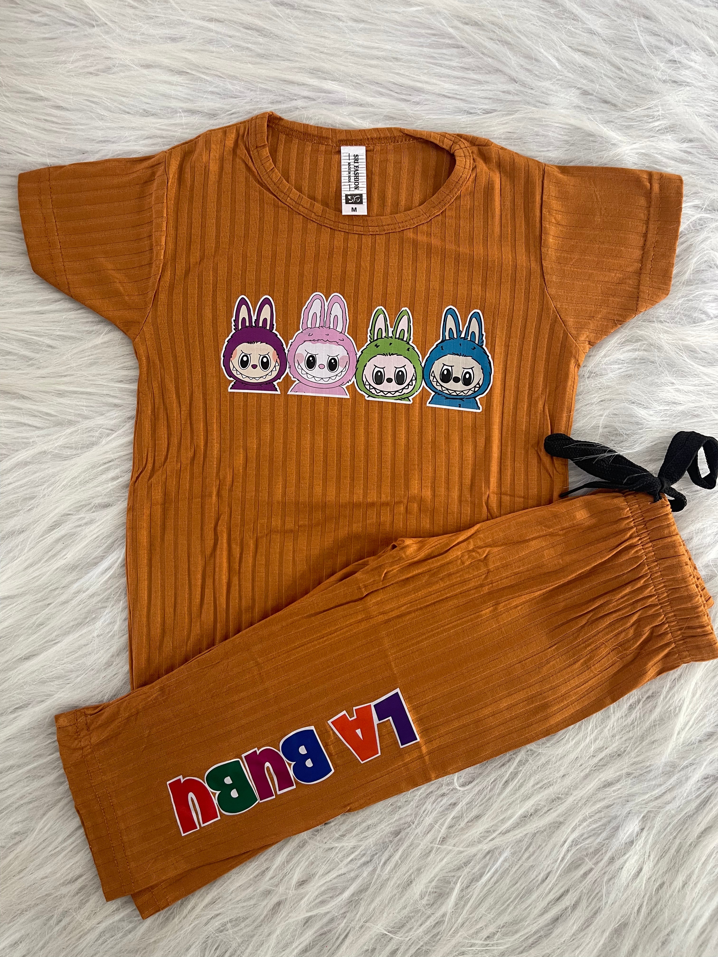 LABUBU PRINTED PYJAMA SETS 1996