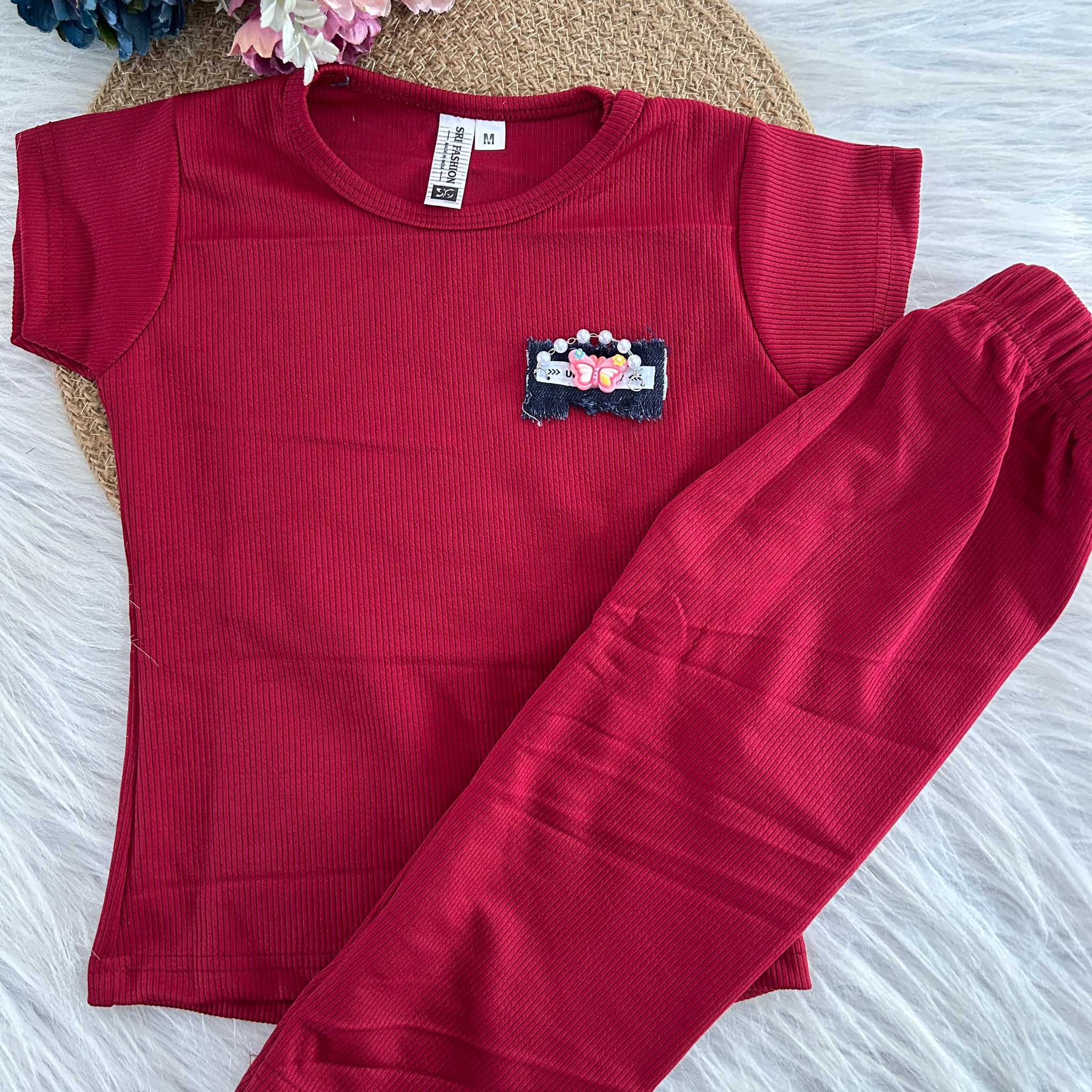 KNITTED PYJAMA SETS/ GIRLS PYJAMA SETS /NIGHT SUIT 1107
