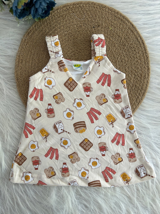 BELT FROCK/ SLEEVELESS FROCK/SUMMER FROCK 1103