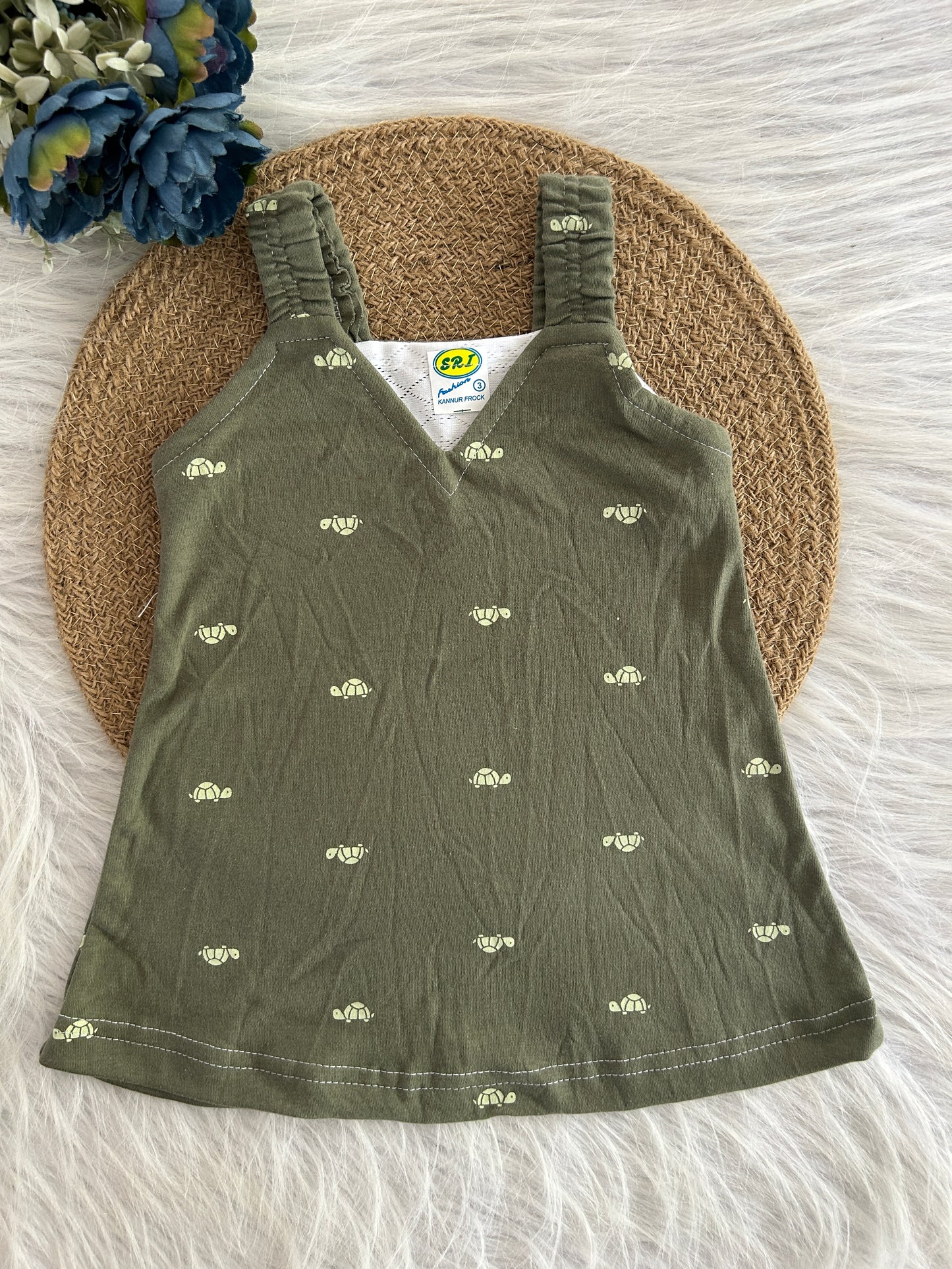 BELT FROCK/ SLEEVELESS FROCK/SUMMER FROCK 1103