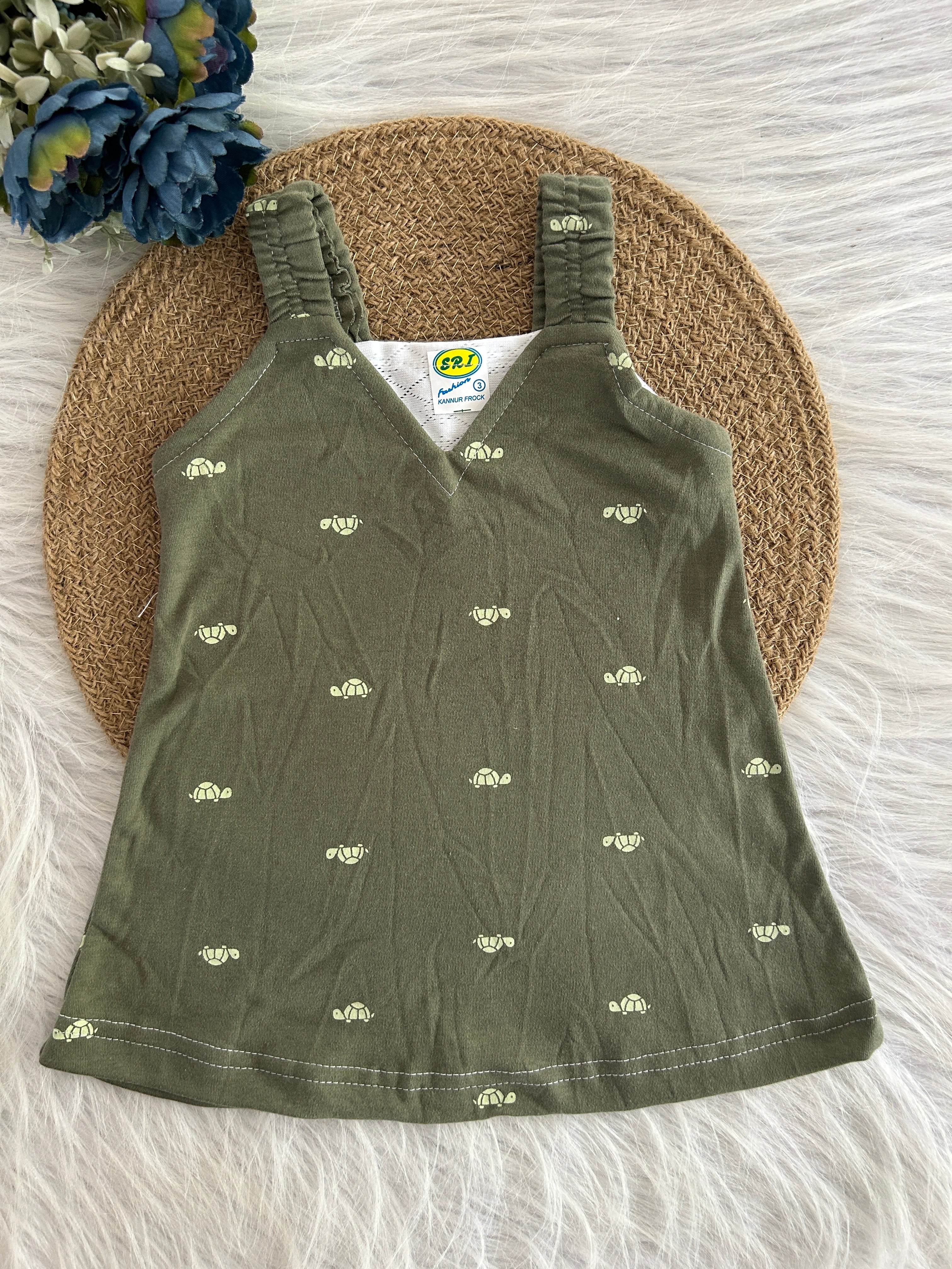 BELT FROCK/ SLEEVELESS FROCK/SUMMER FROCK 1103