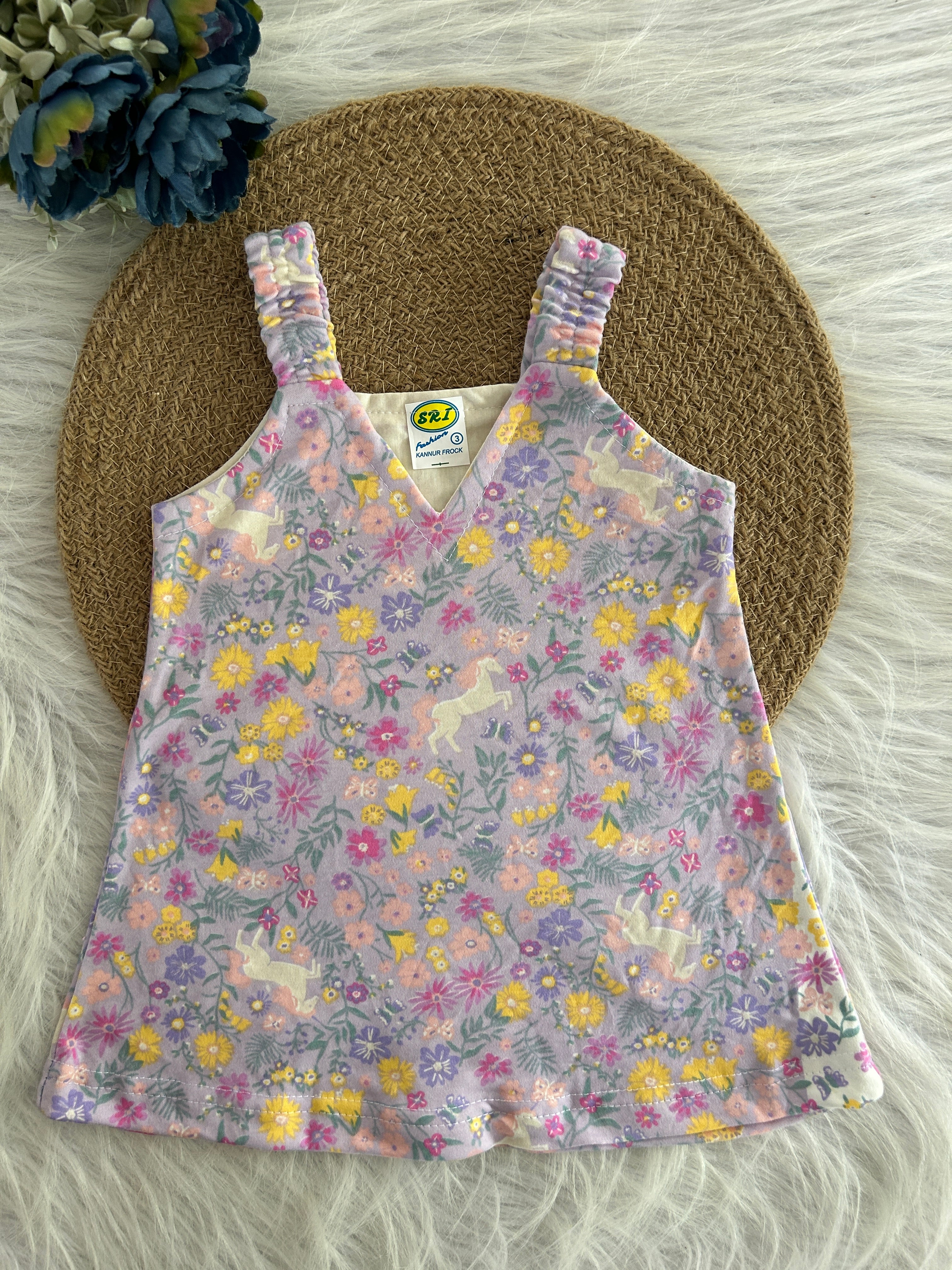 BELT FROCK/ SLEEVELESS FROCK/SUMMER FROCK 1103