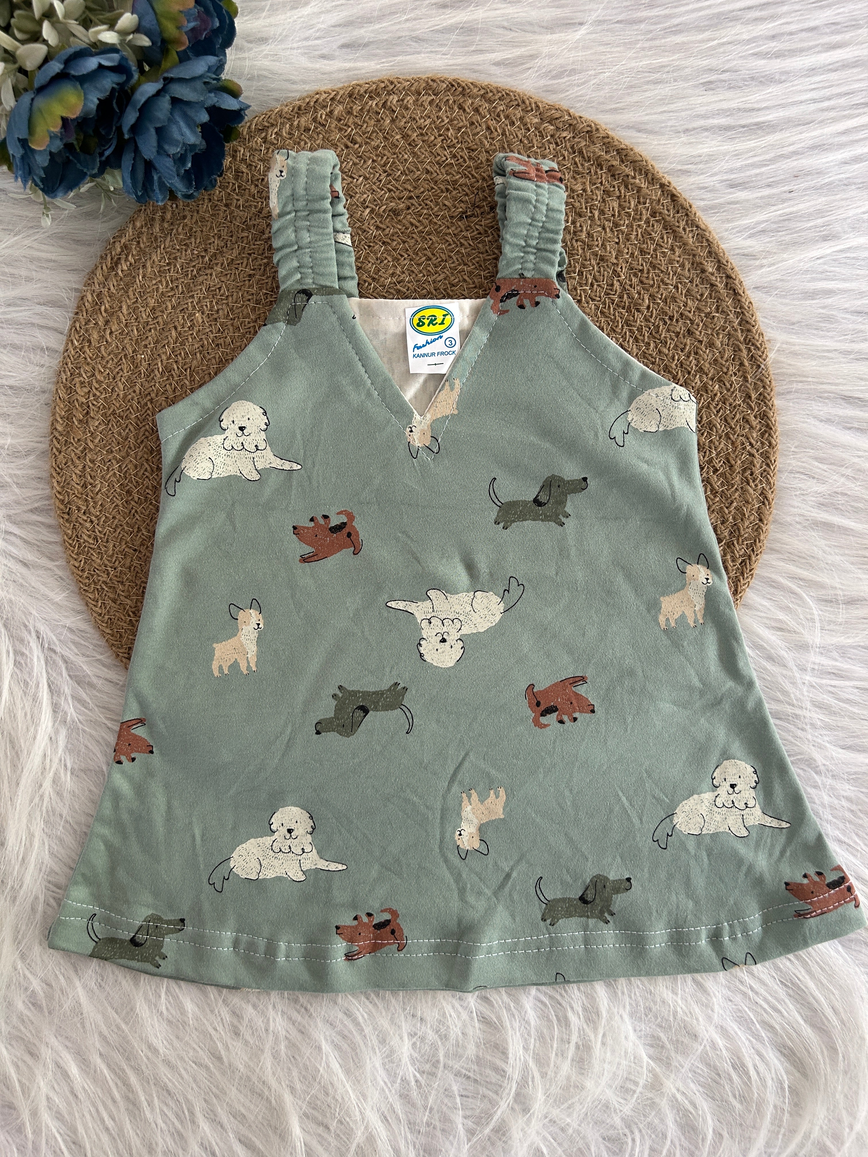 BELT FROCK/ SLEEVELESS FROCK/SUMMER FROCK 1103
