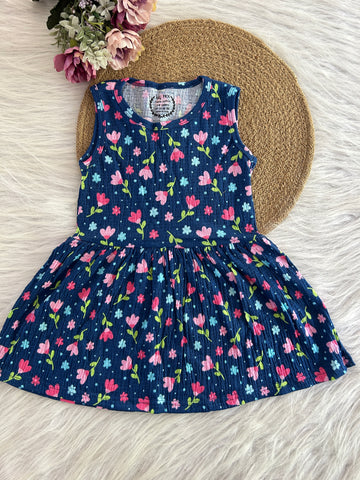 SLEEVELESS FROCKS 4-5 YERAS 1131
