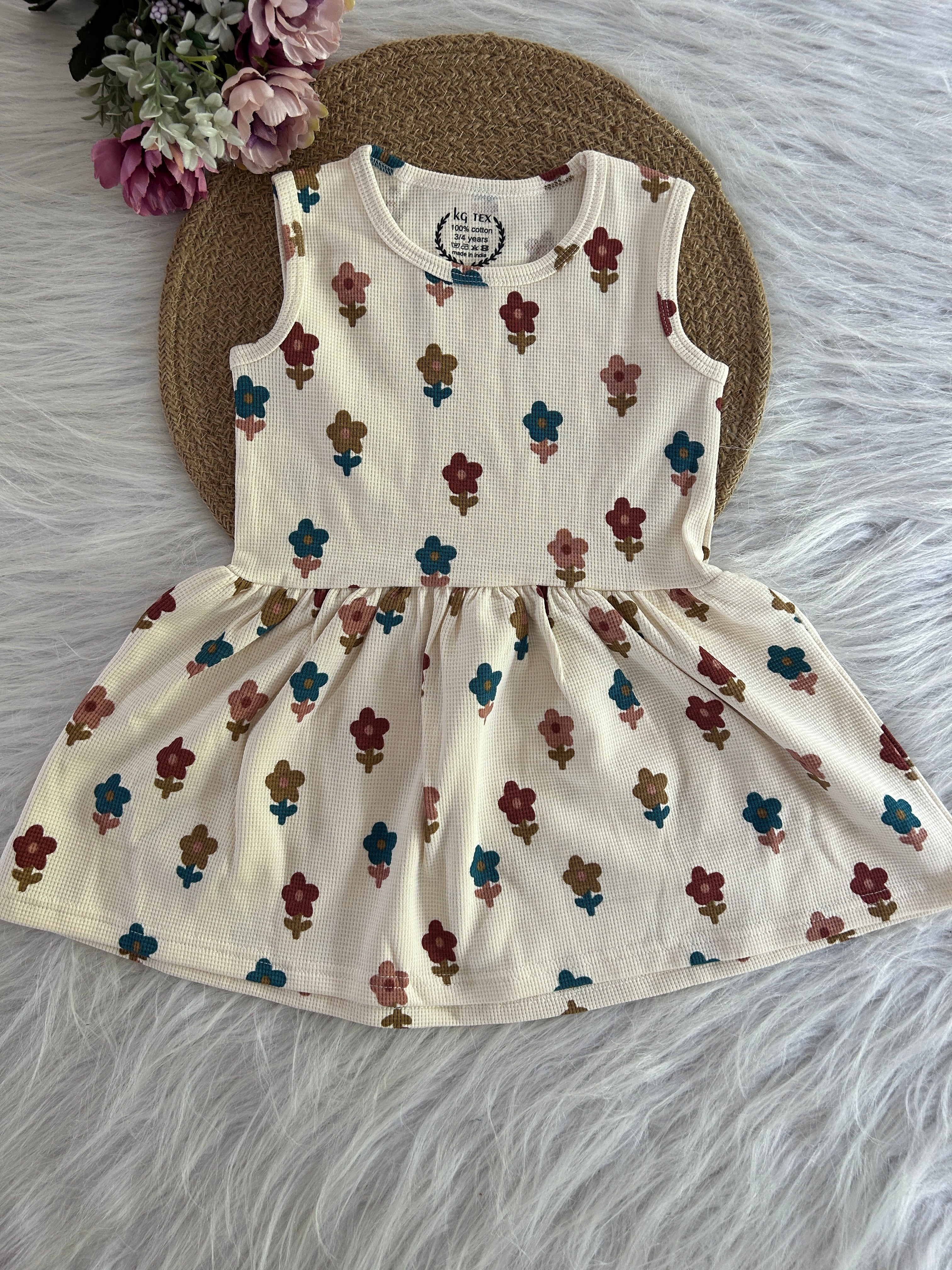 SLEEVELESS FROCKS 3-4 YEARS 1131