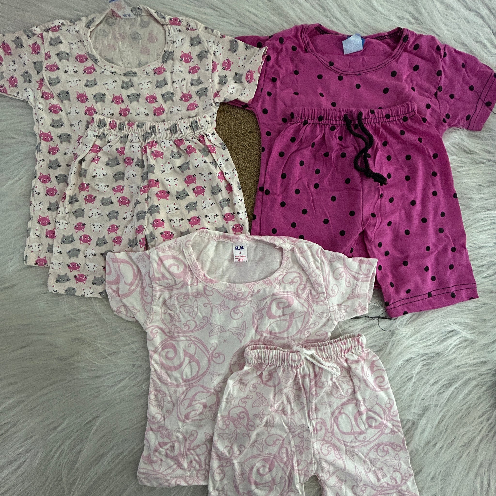 3 PC COMBO SETS 1-2 YEARS 1157