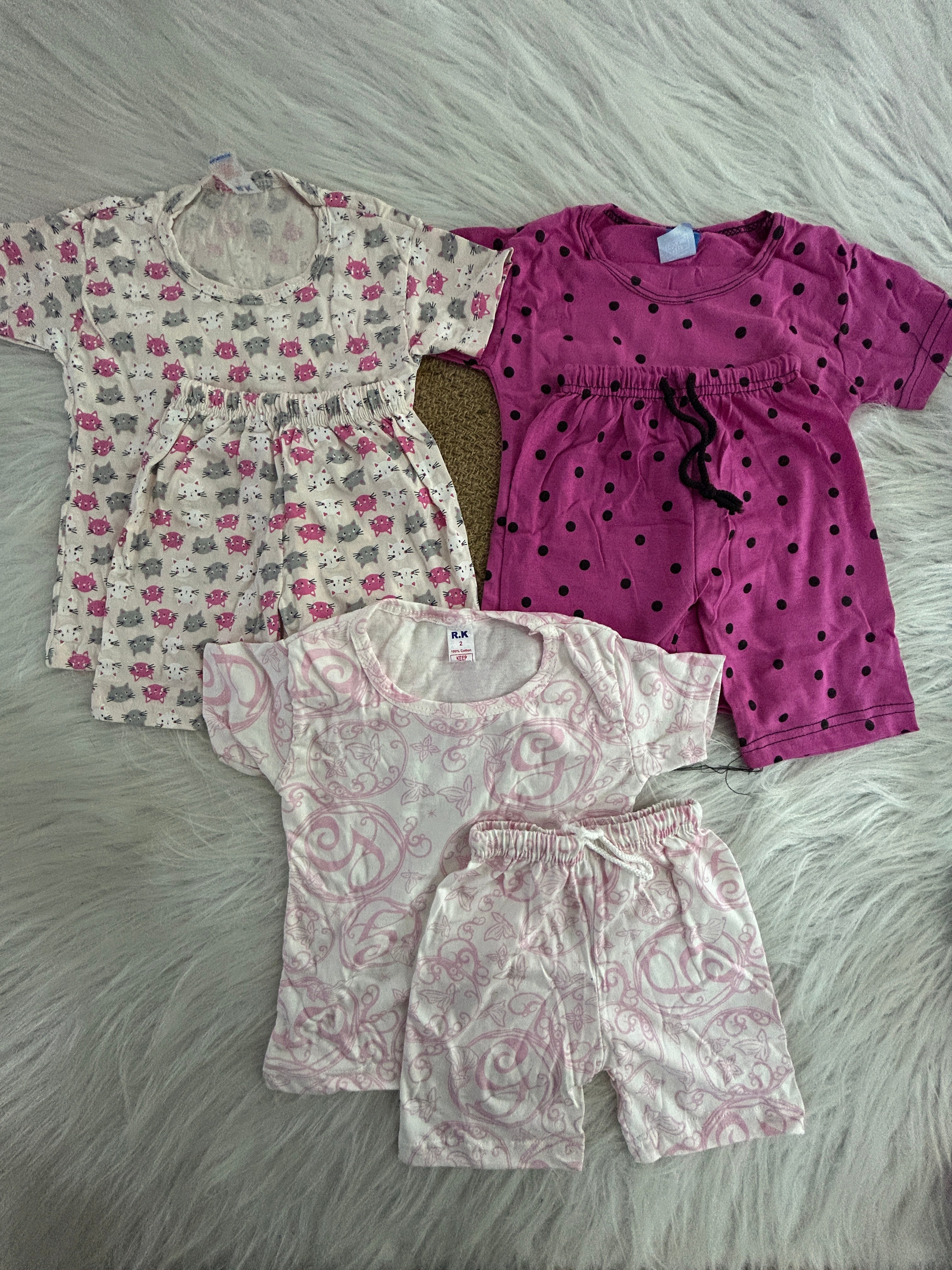3 PC COMBO SETS 1-2 YEARS 1157