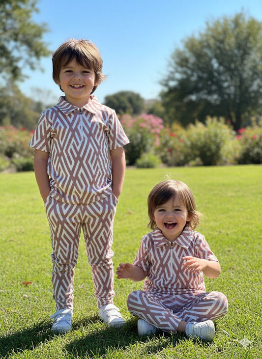 COLLAR PANT SET 1062